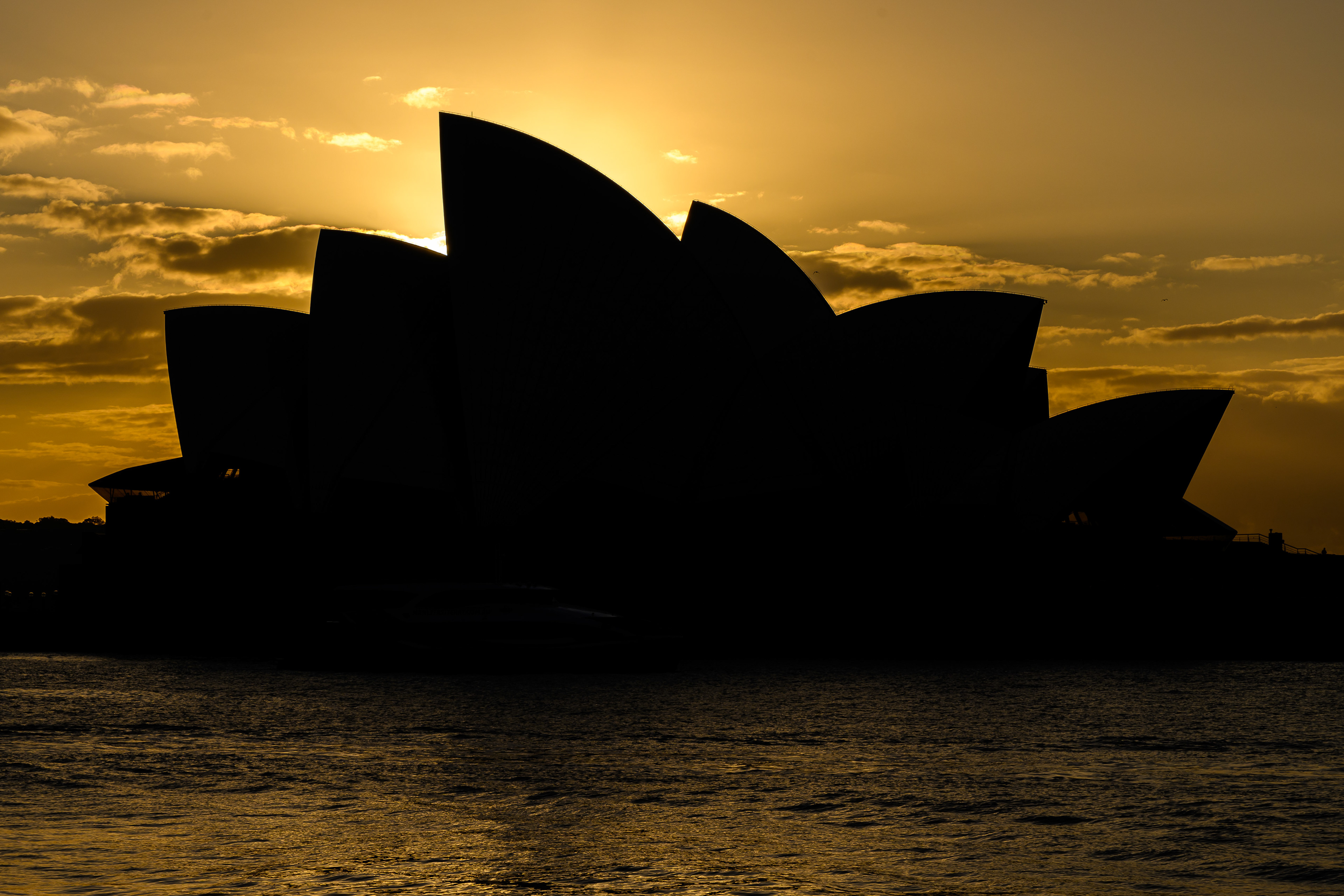 Sunrise at the Opera House. Sydney Australia
