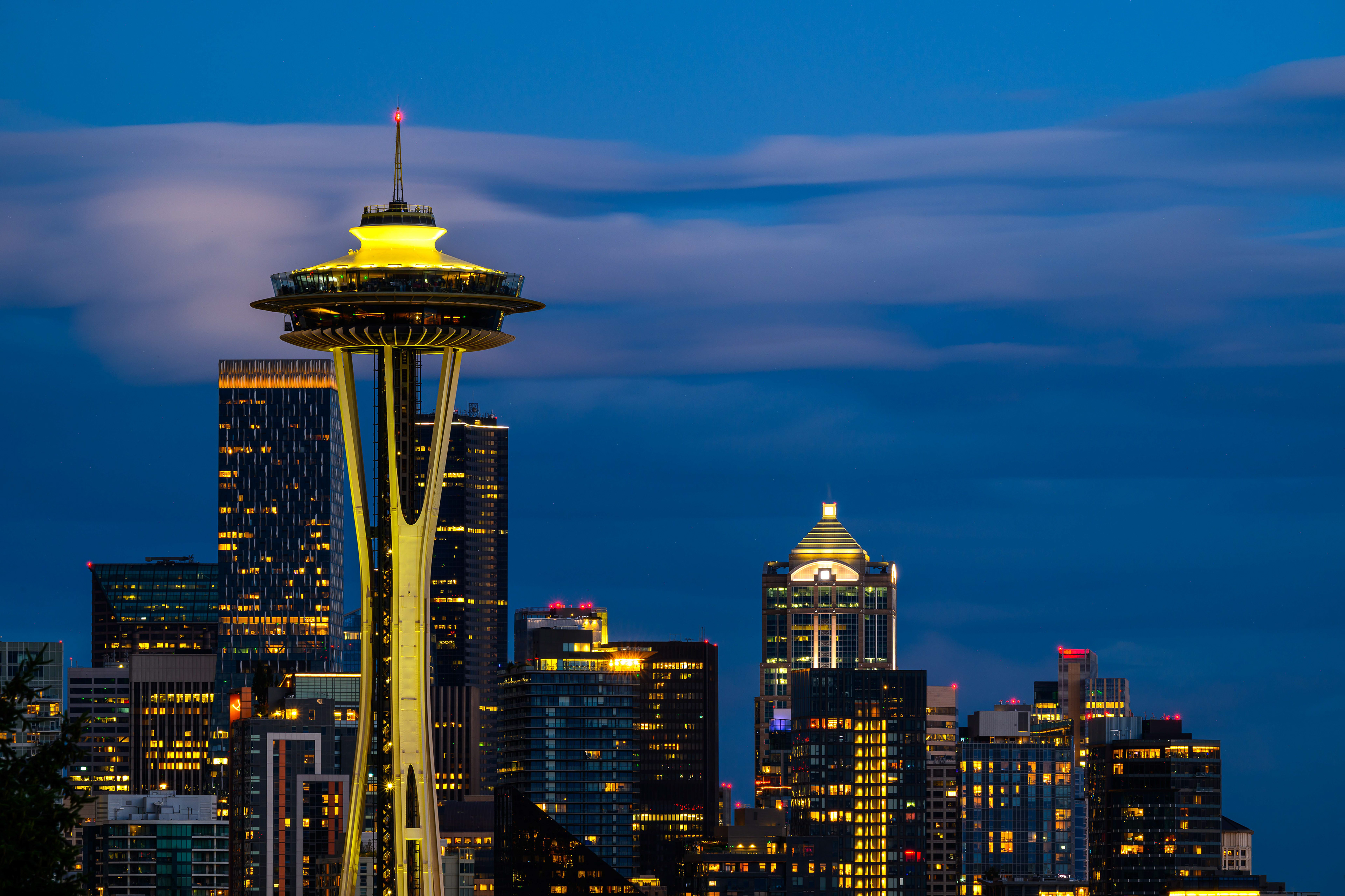 Seattle Blue Hour. Seattle, WA