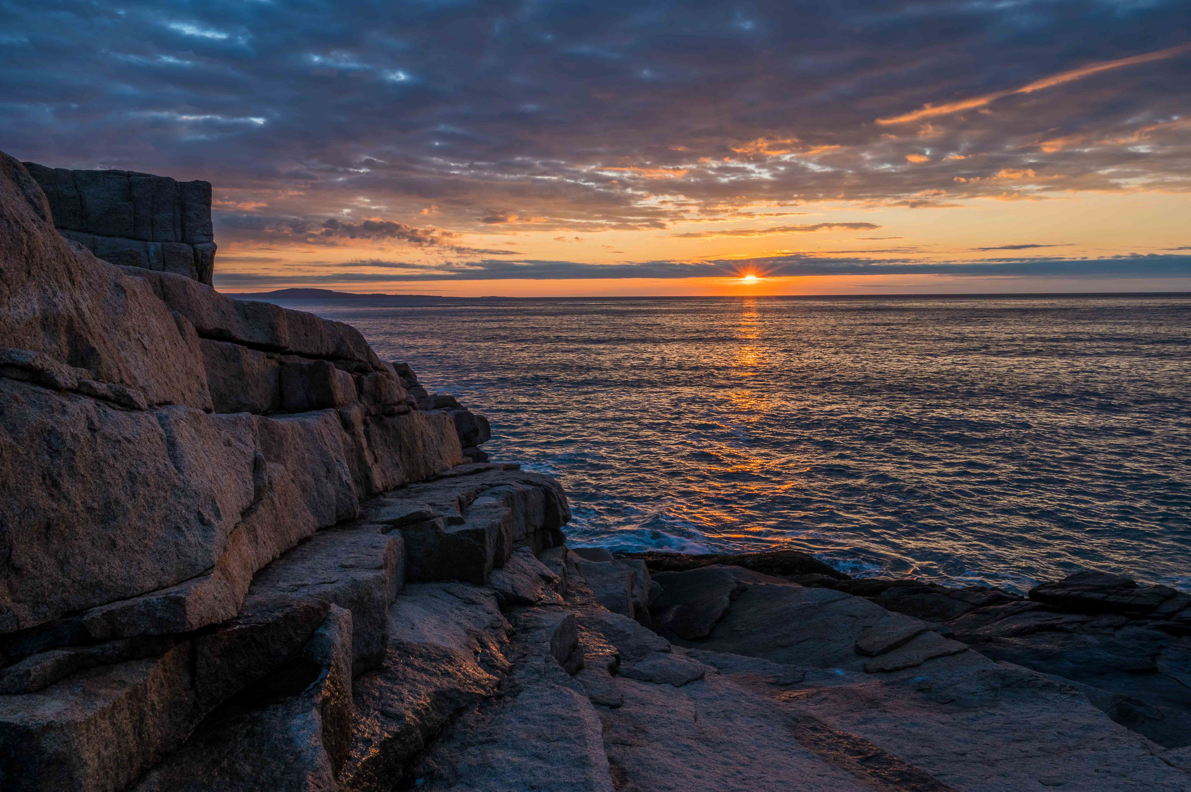 Sunrise at Monument Cove. Acadia National Park