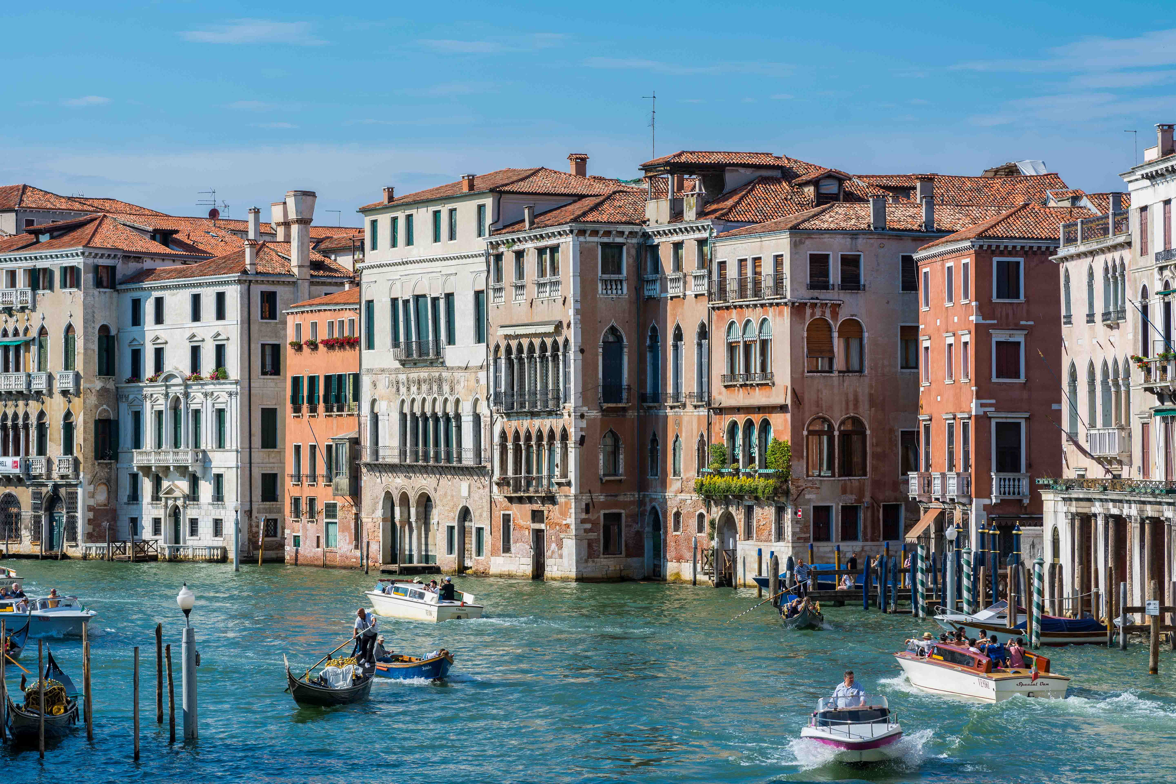 Rush Hour on the Grand Canal. Venice, Italy