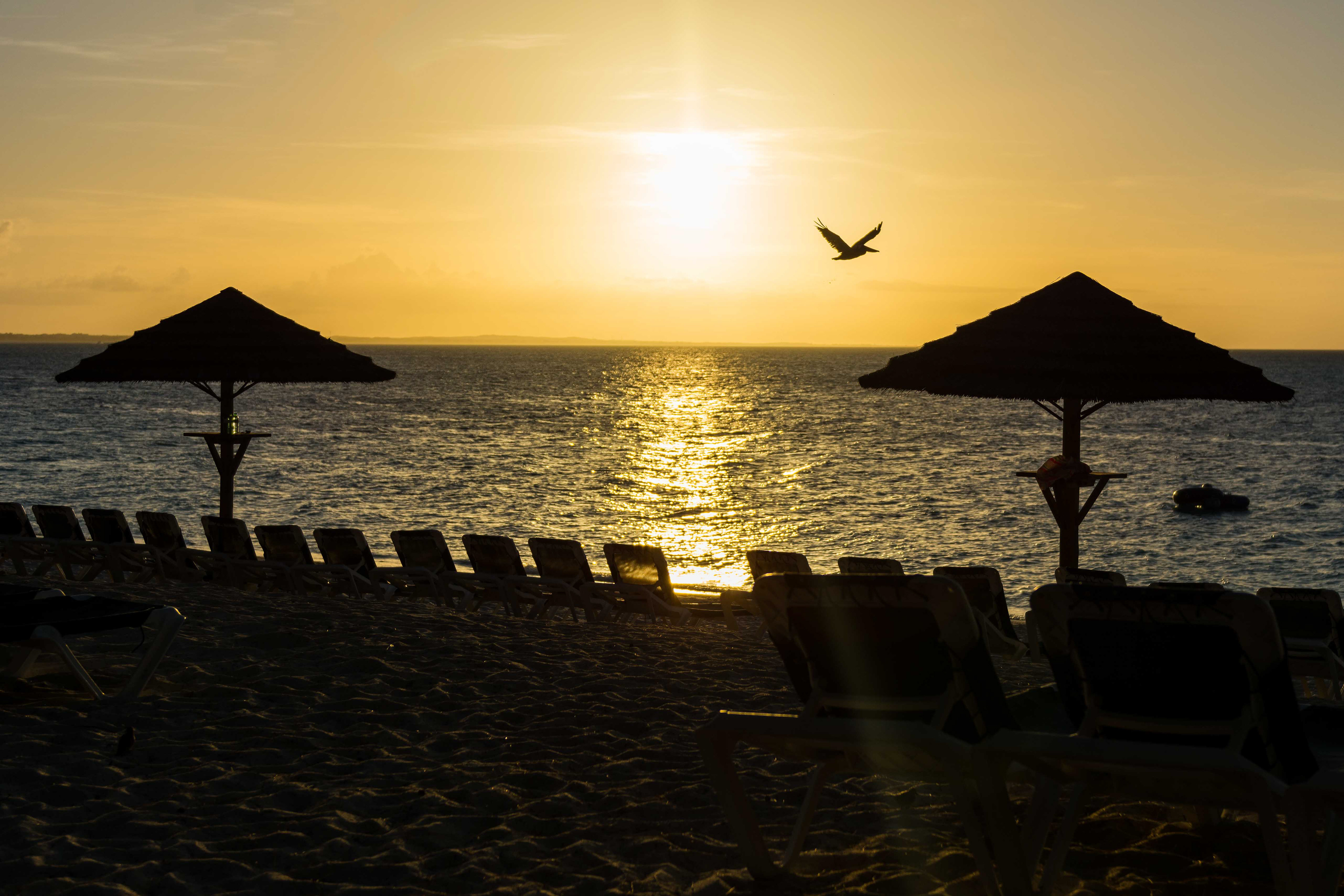 Sunset at Grace Bay. Turks and Caicos