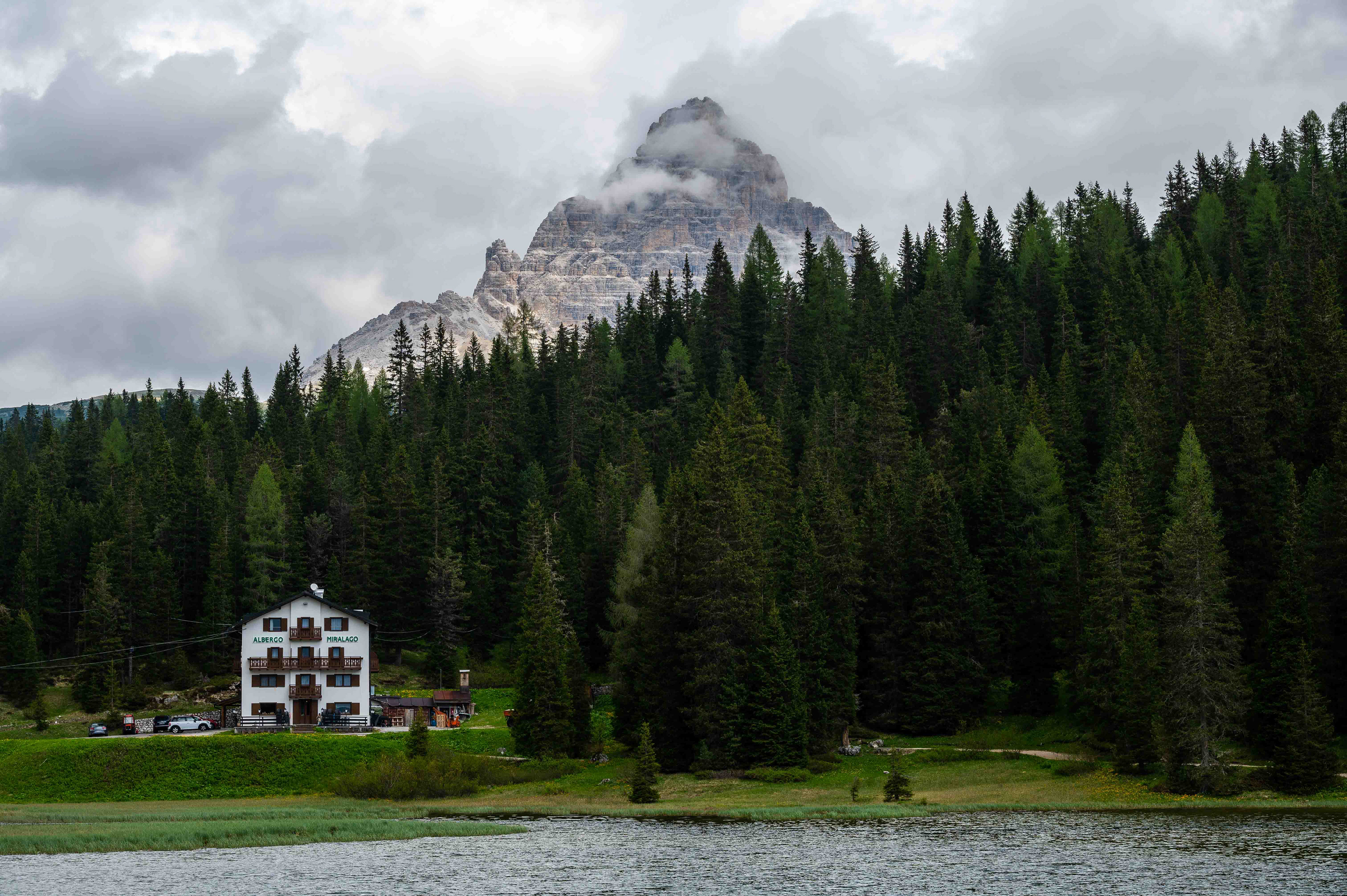 Hotel in the Dolomites. Italy
