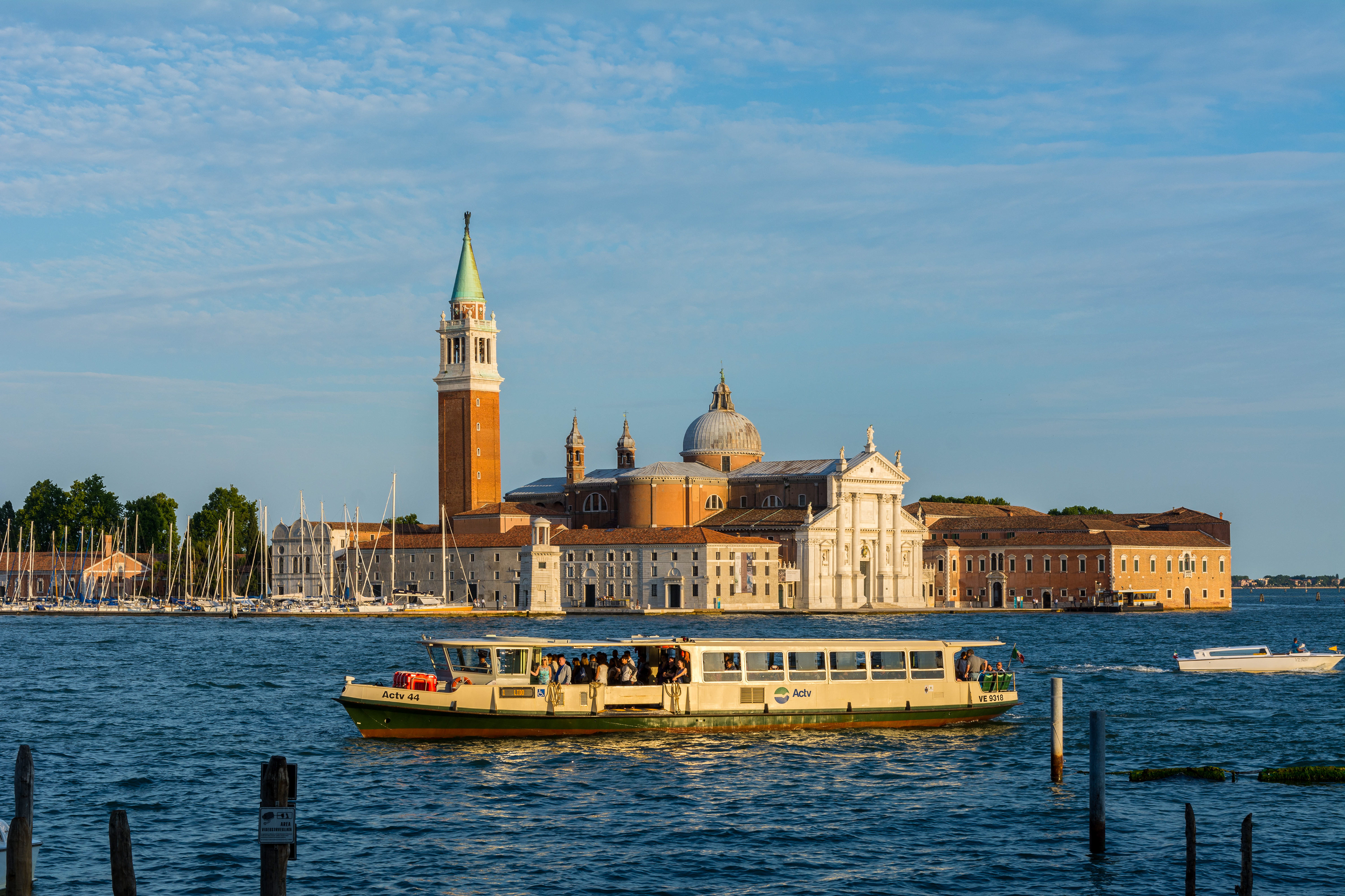 Venetian Taxi (Vaporetto). Venice, Italy