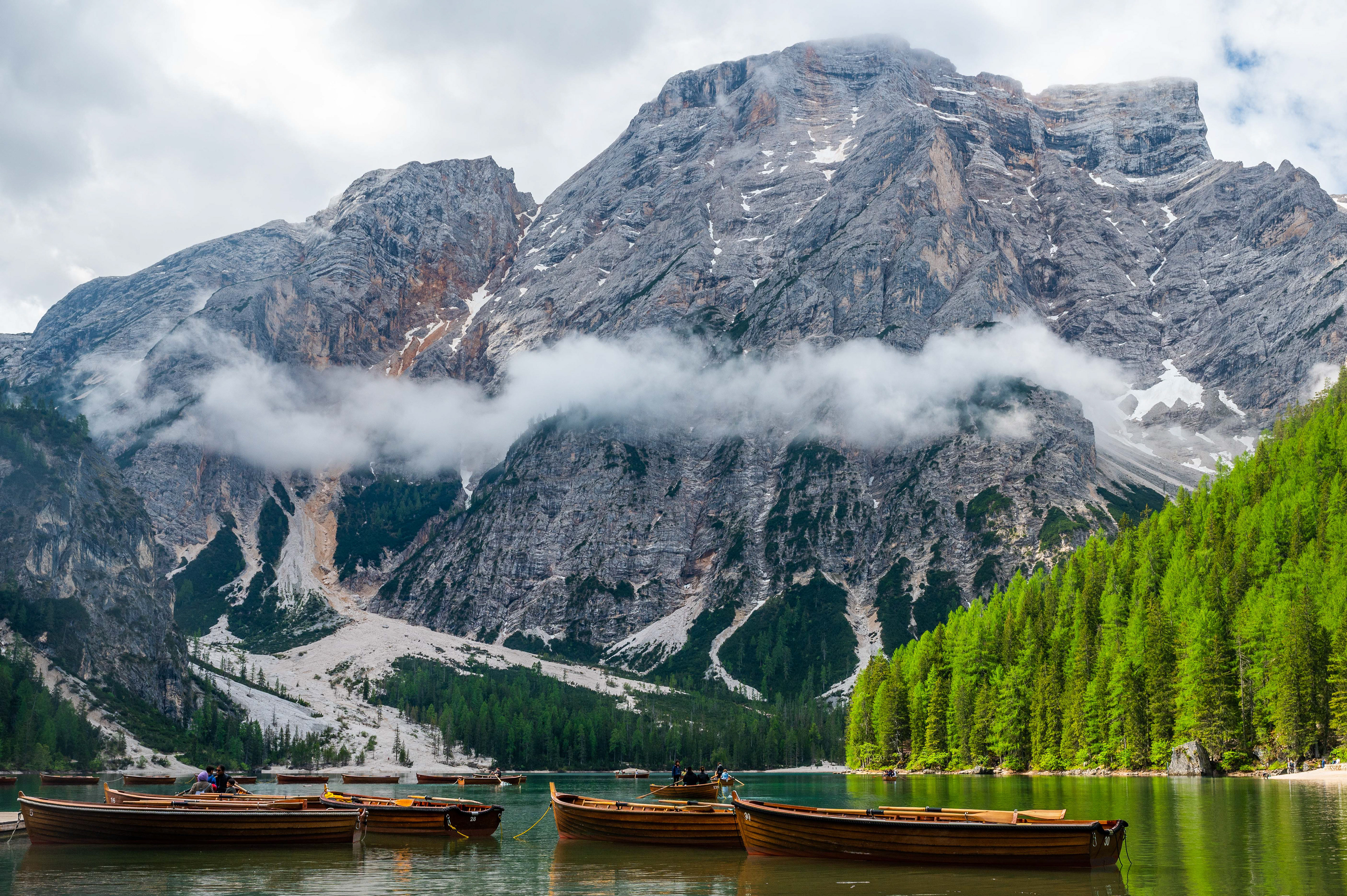 Lago di Braies. Dolomites, Italy