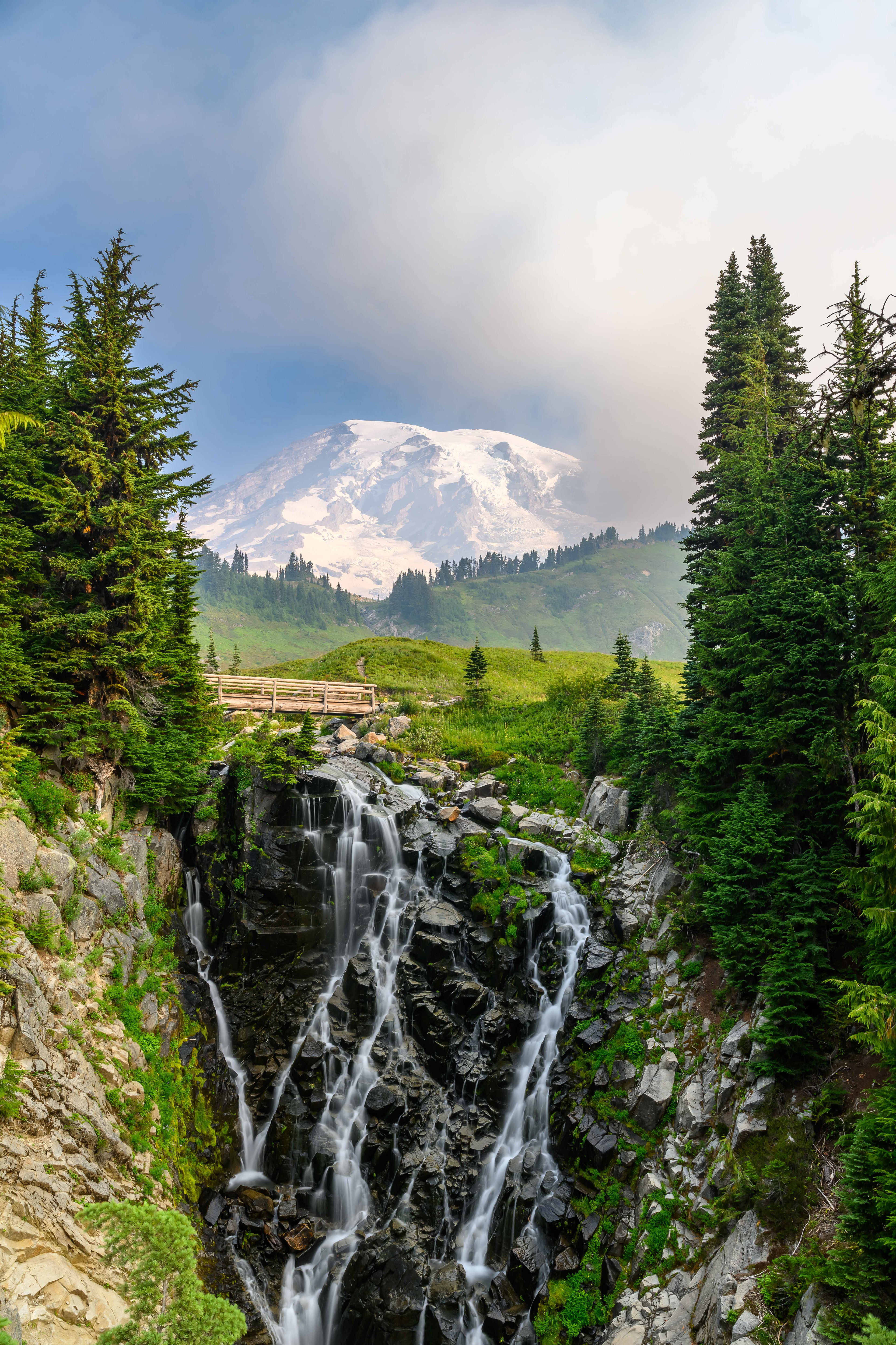 Myrtle Falls. Mount Rainier National Park