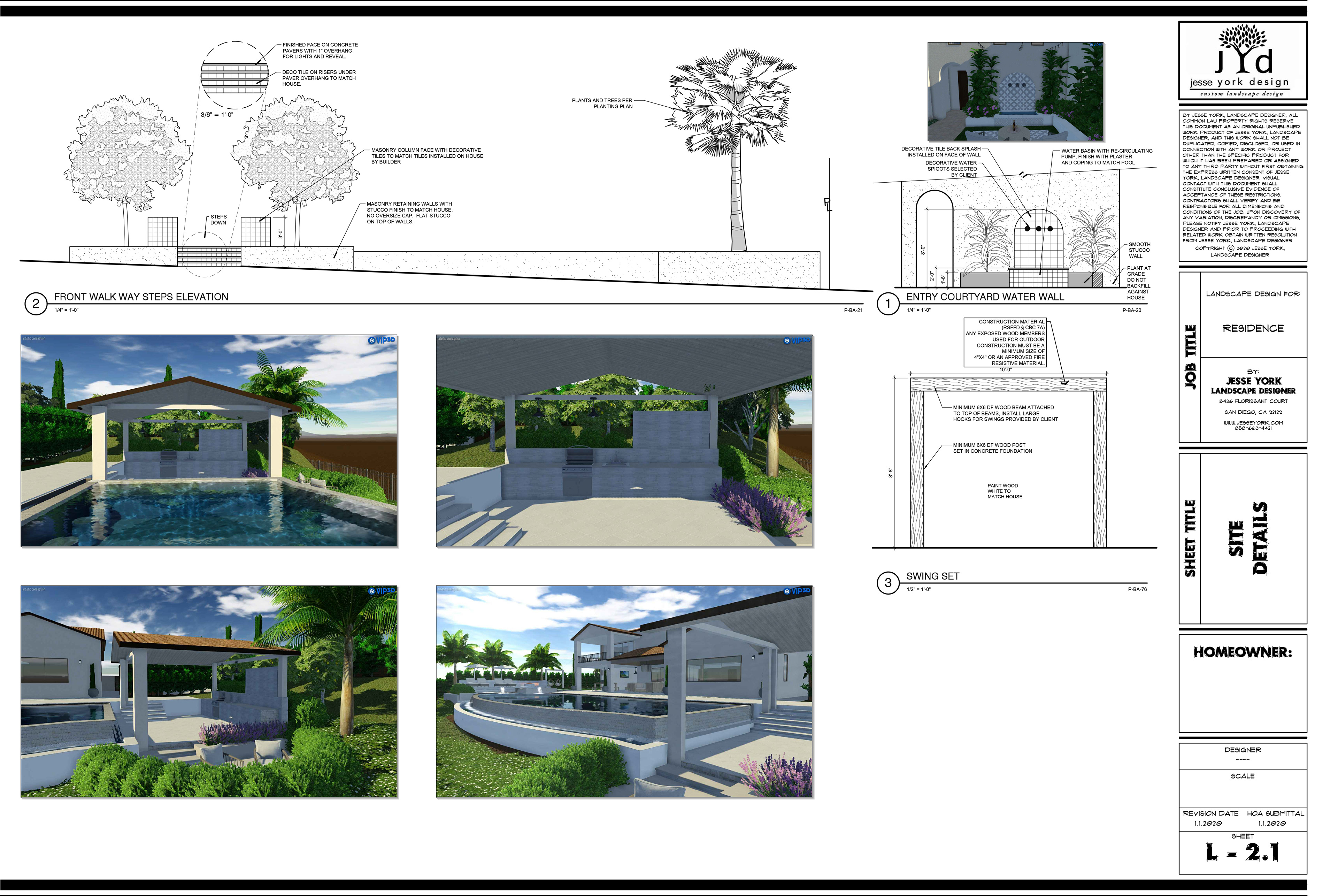 Site Elevations and Details