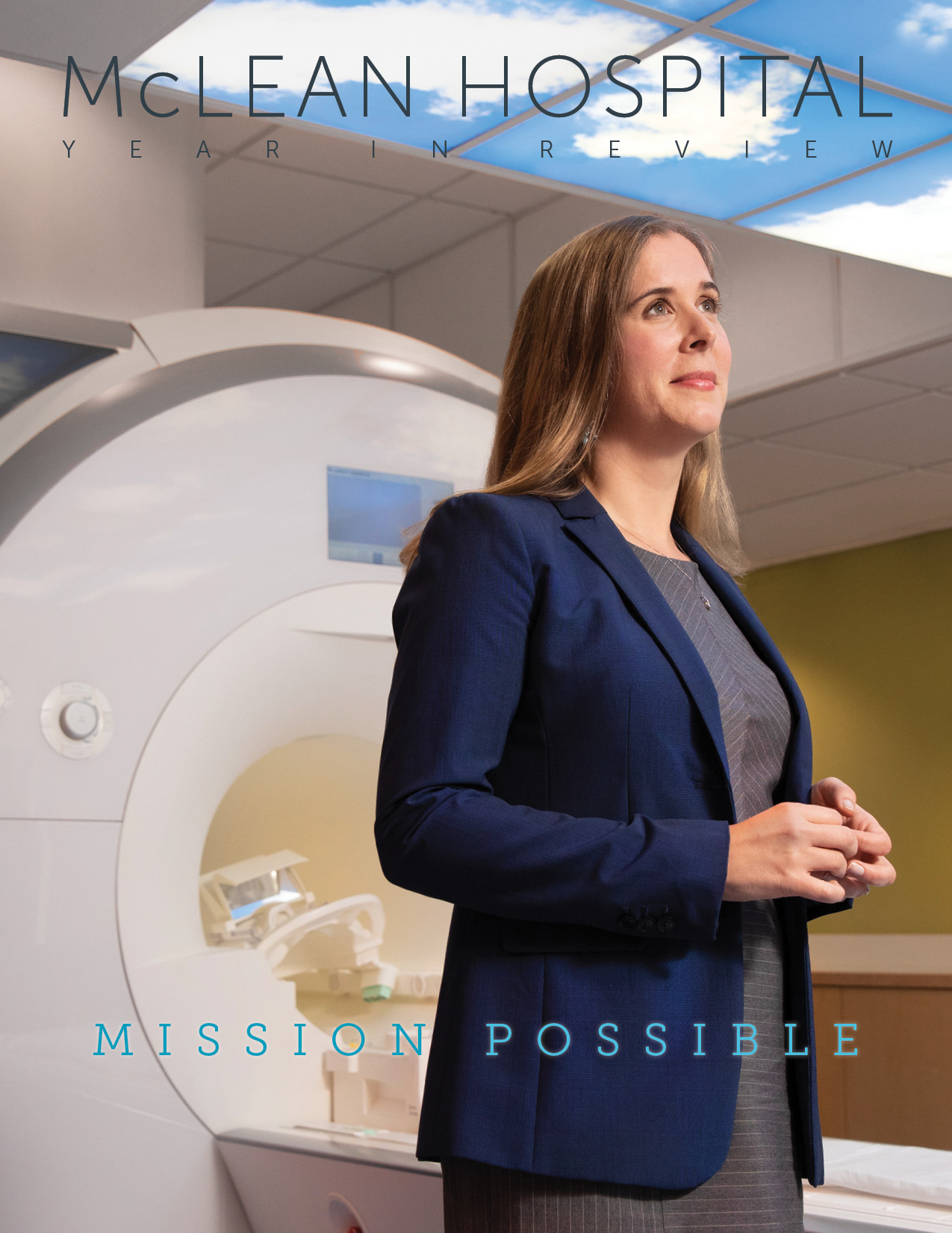 Front cover of 2019 McLean Hospital annual report, designed by Steve Close