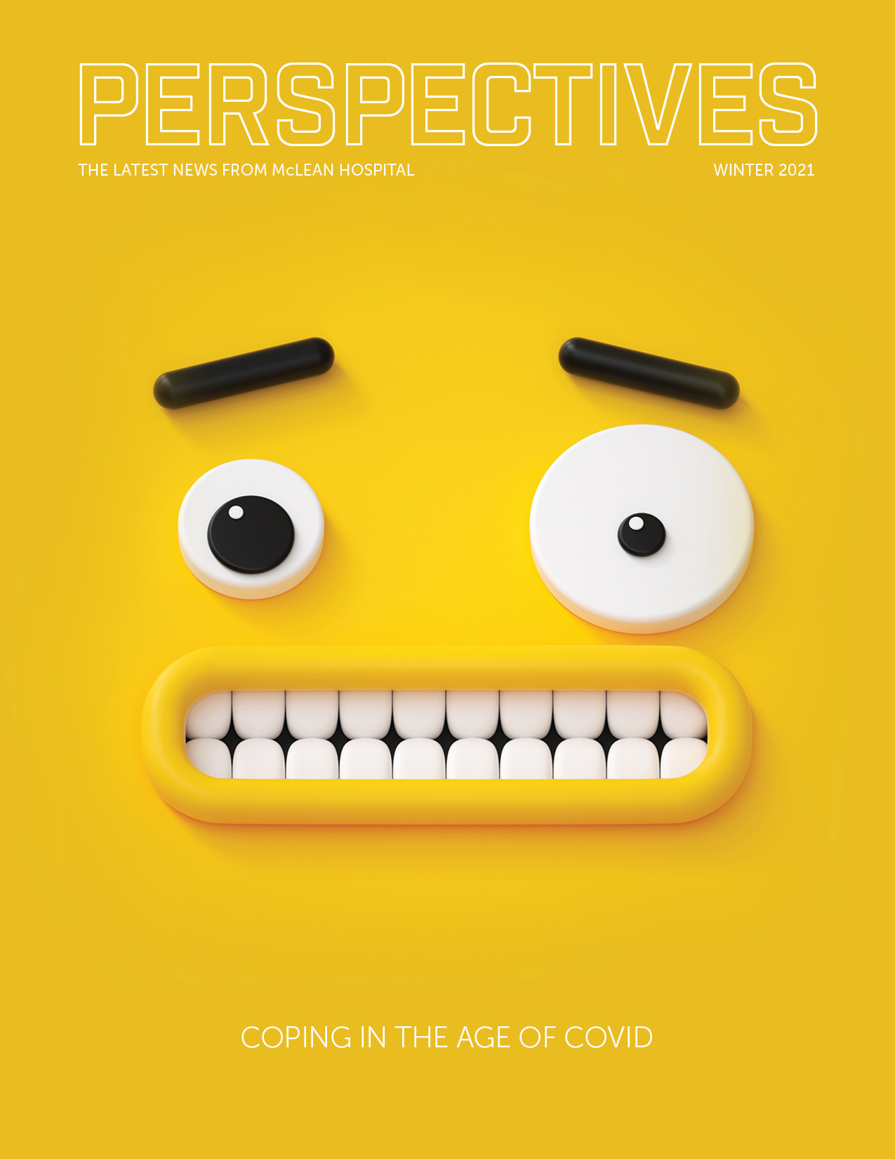 Cover from the winter 2021 issue of Perspectives, an annual publication from McLean Hospital