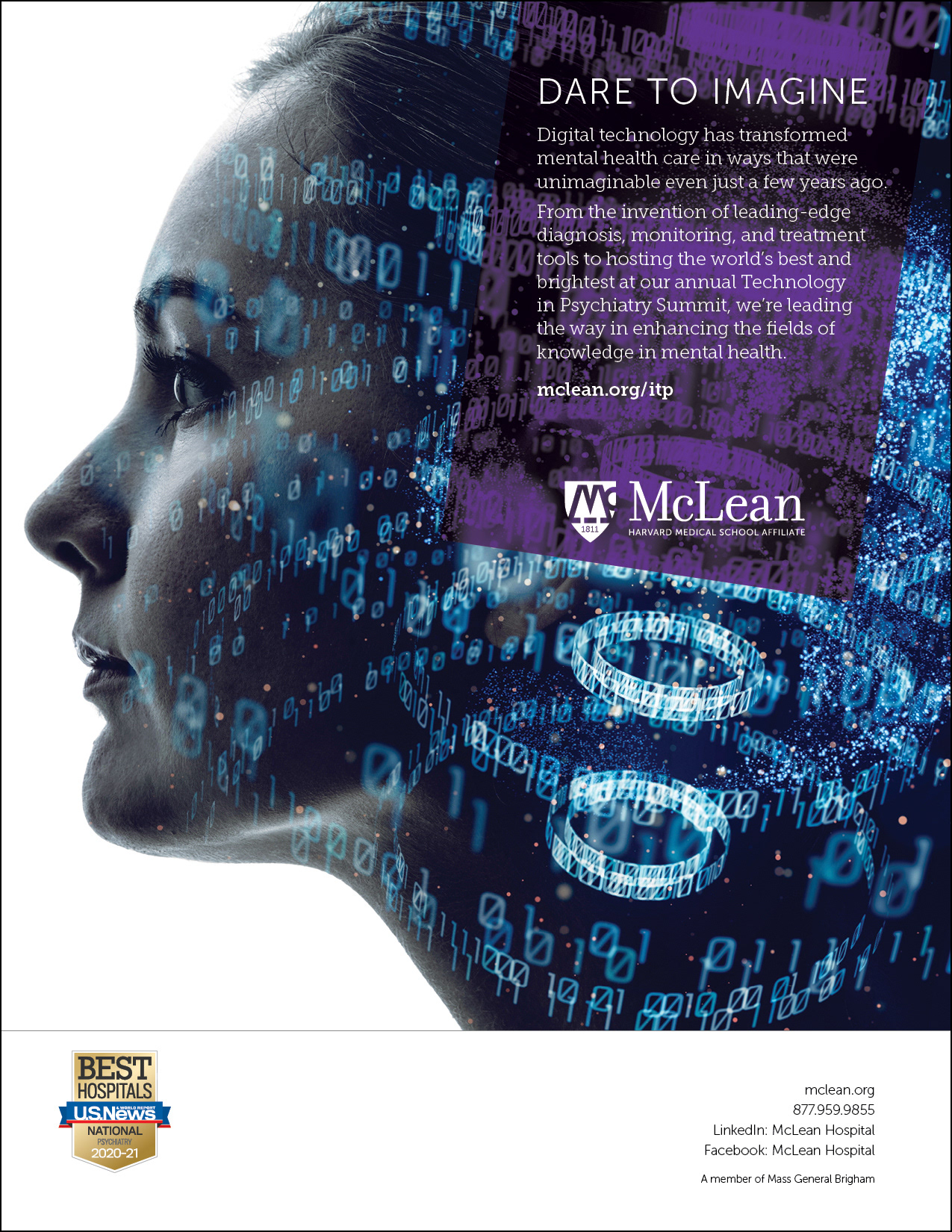 Back cover from McLean Hospital 2019 annual report