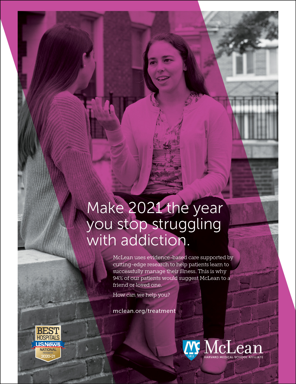 McLean Hospital print ad