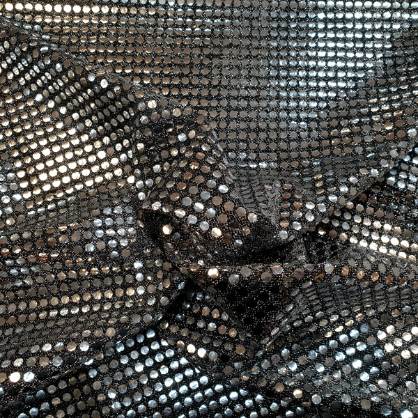 Sequin Stretch Fabric - 50% recycled polyester, 50% nylon