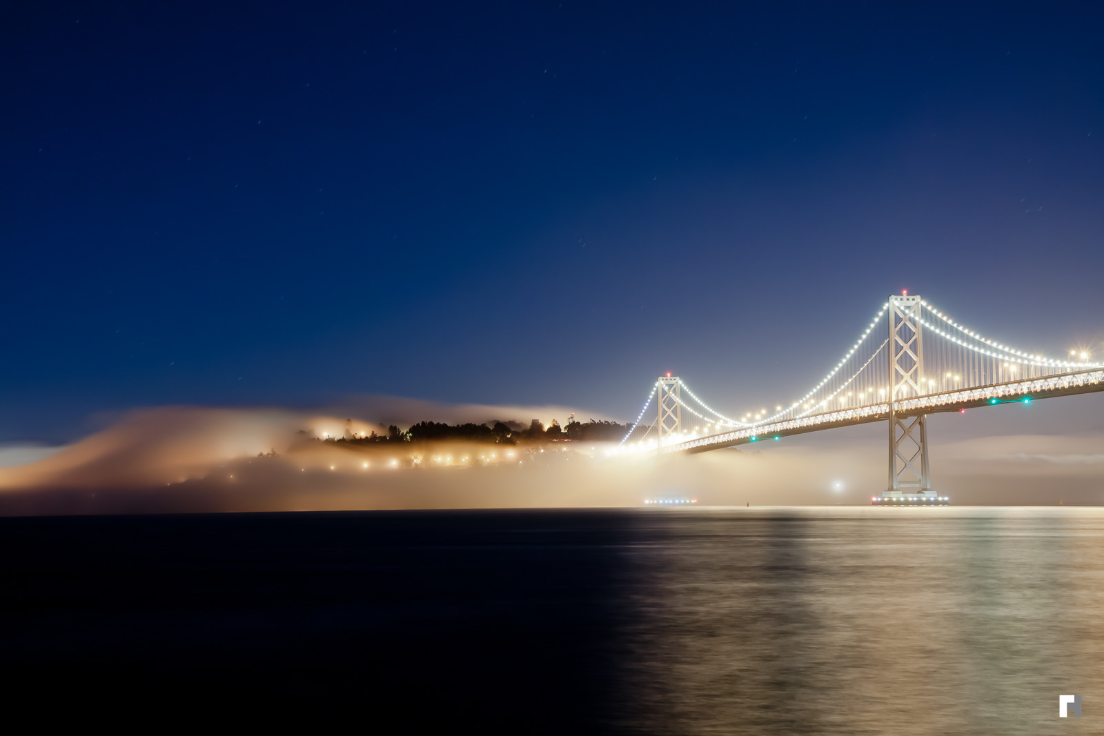Bay Bridge and Treasure Island, San Francisco.
