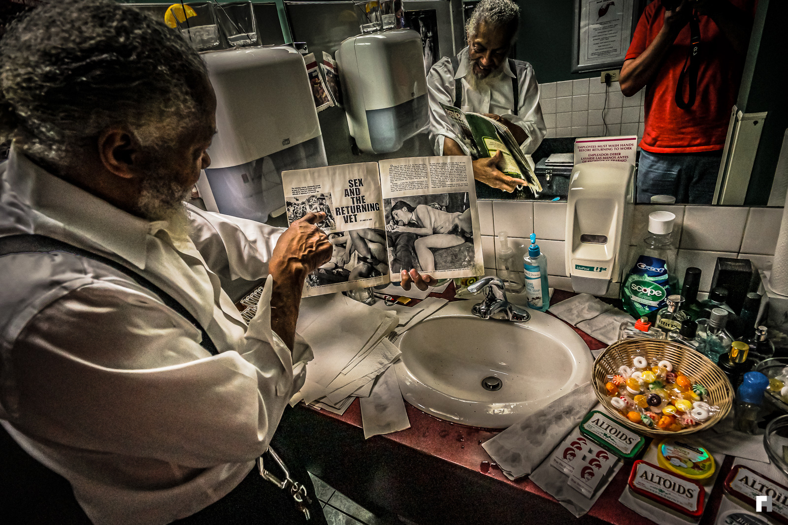 Jazz club gentlemen's room, NOT SAFE FOR WORK, Chicago.