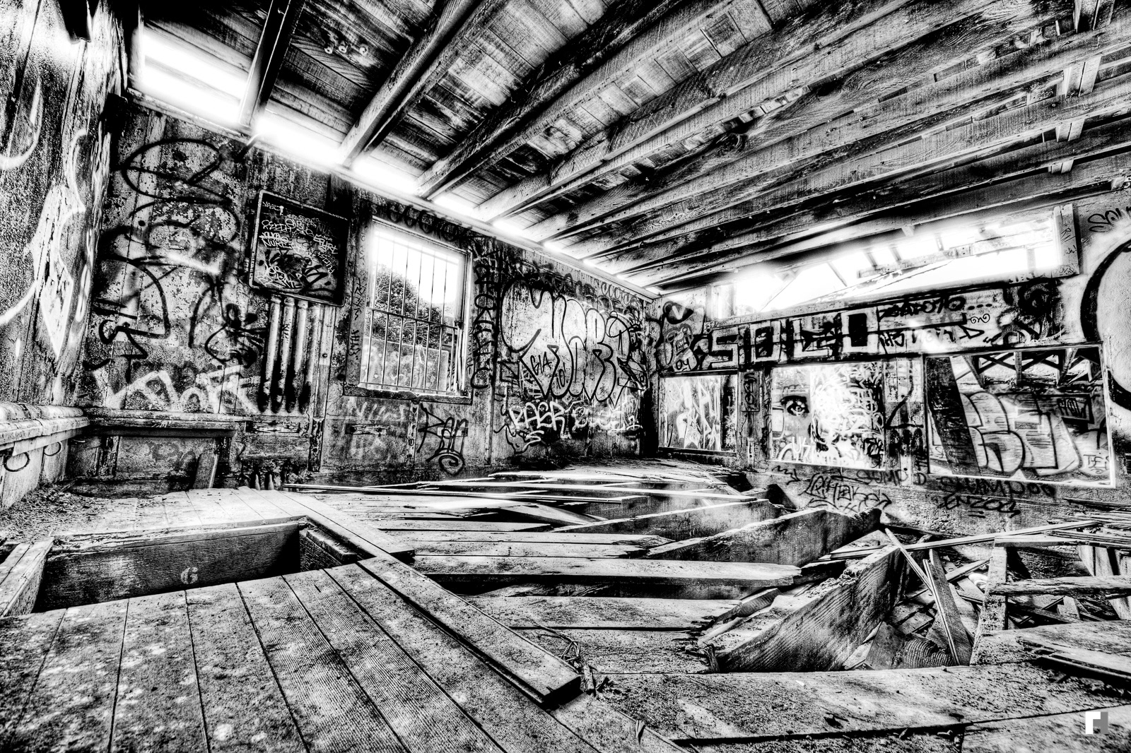 Marin headlands, graffiti central, California.