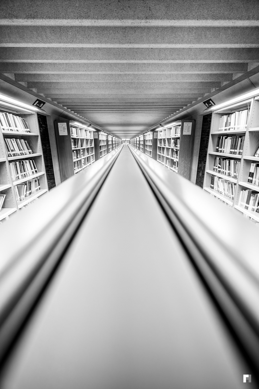 Library desk lights, Barcelona.