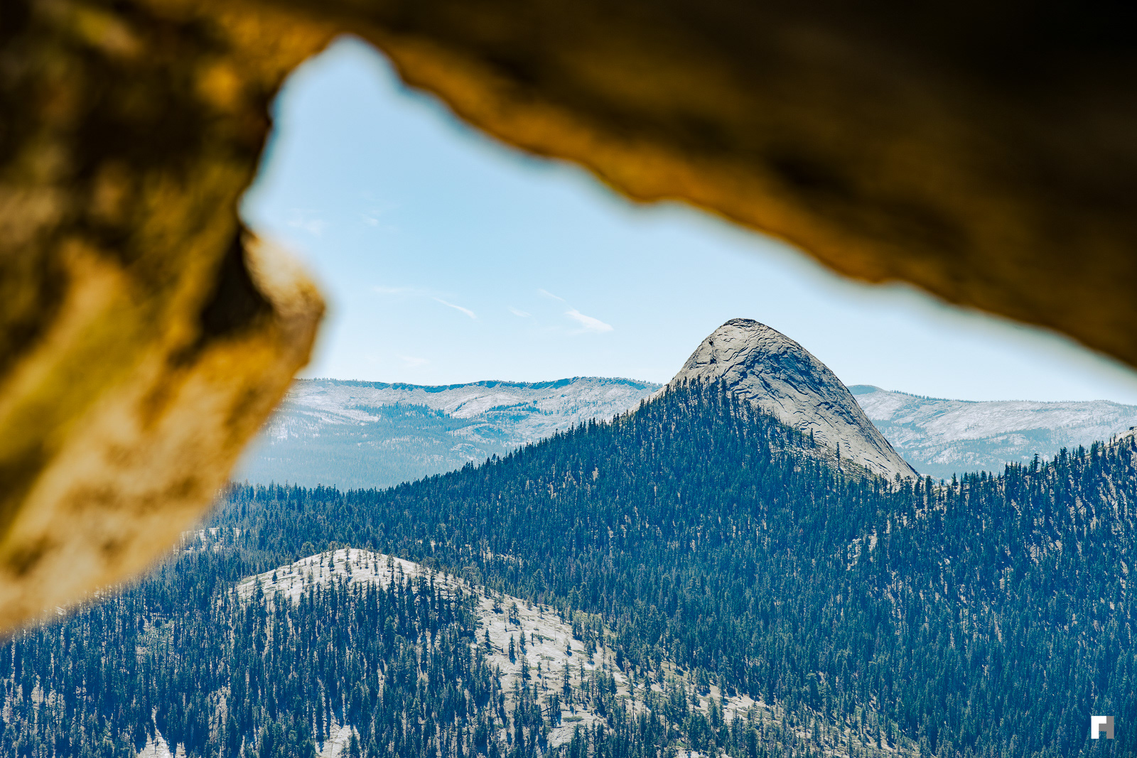 Mount Starr King from Half Dome, Yosemite, California.