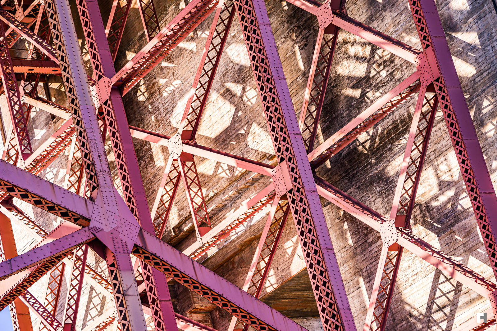 Golden Gate guts, steel and concrete.