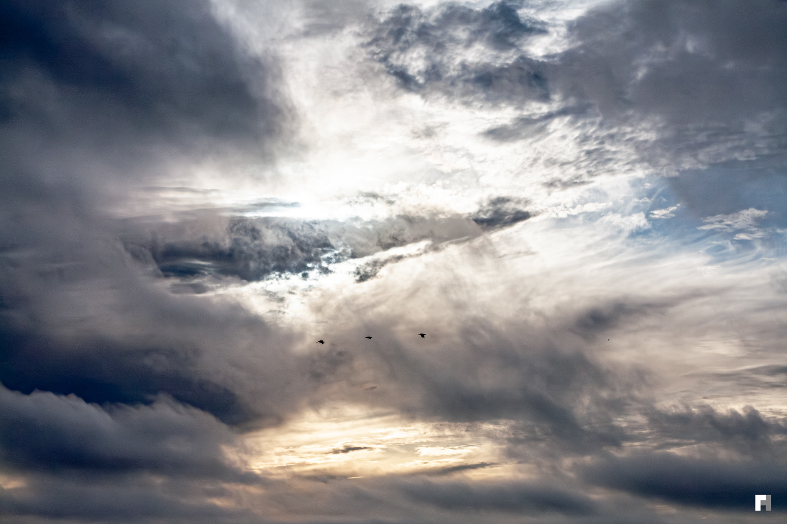 Sunset sky near Half Moon Beach.