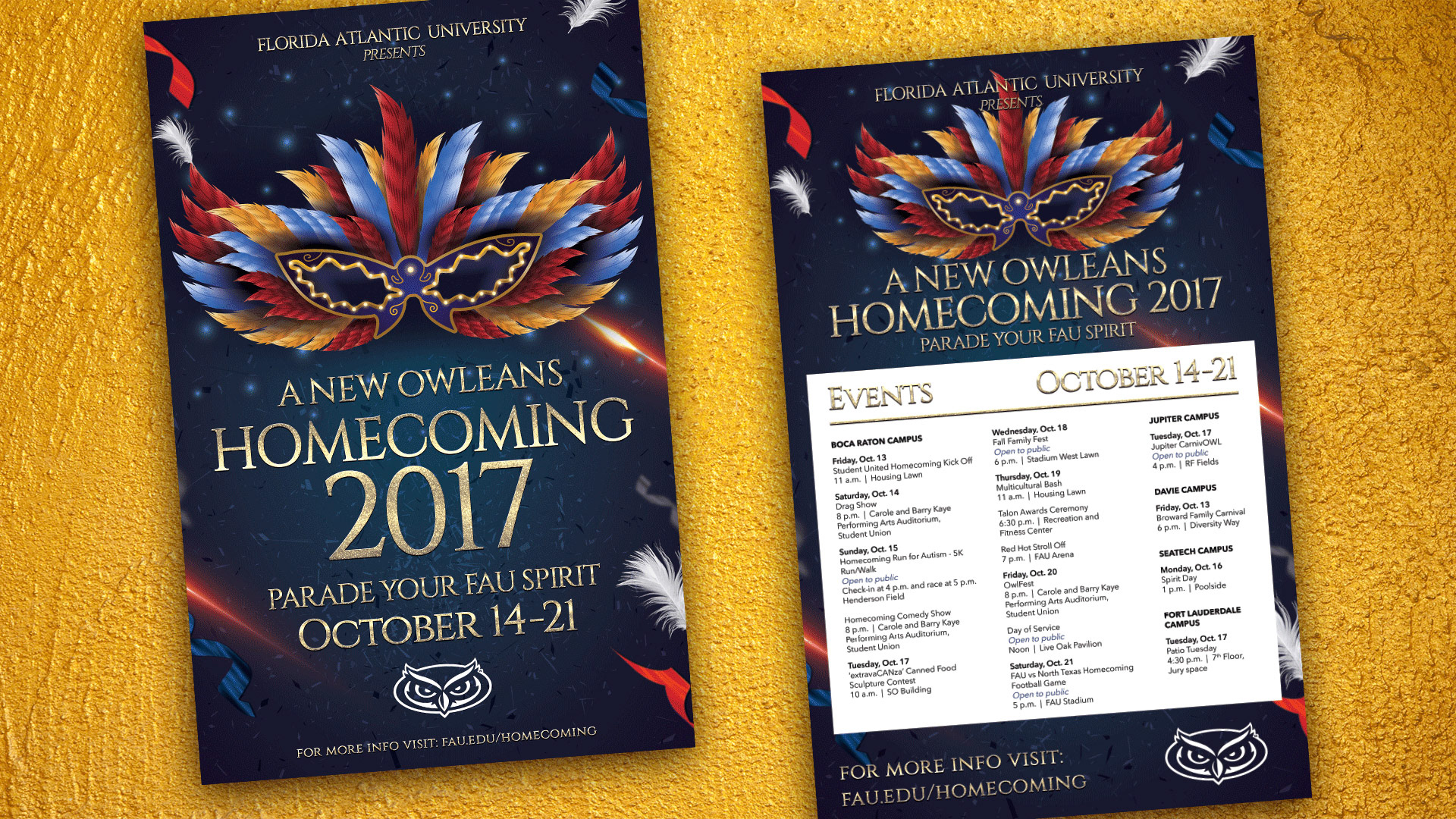 FAU Event Branding Creation & Flyer Design
