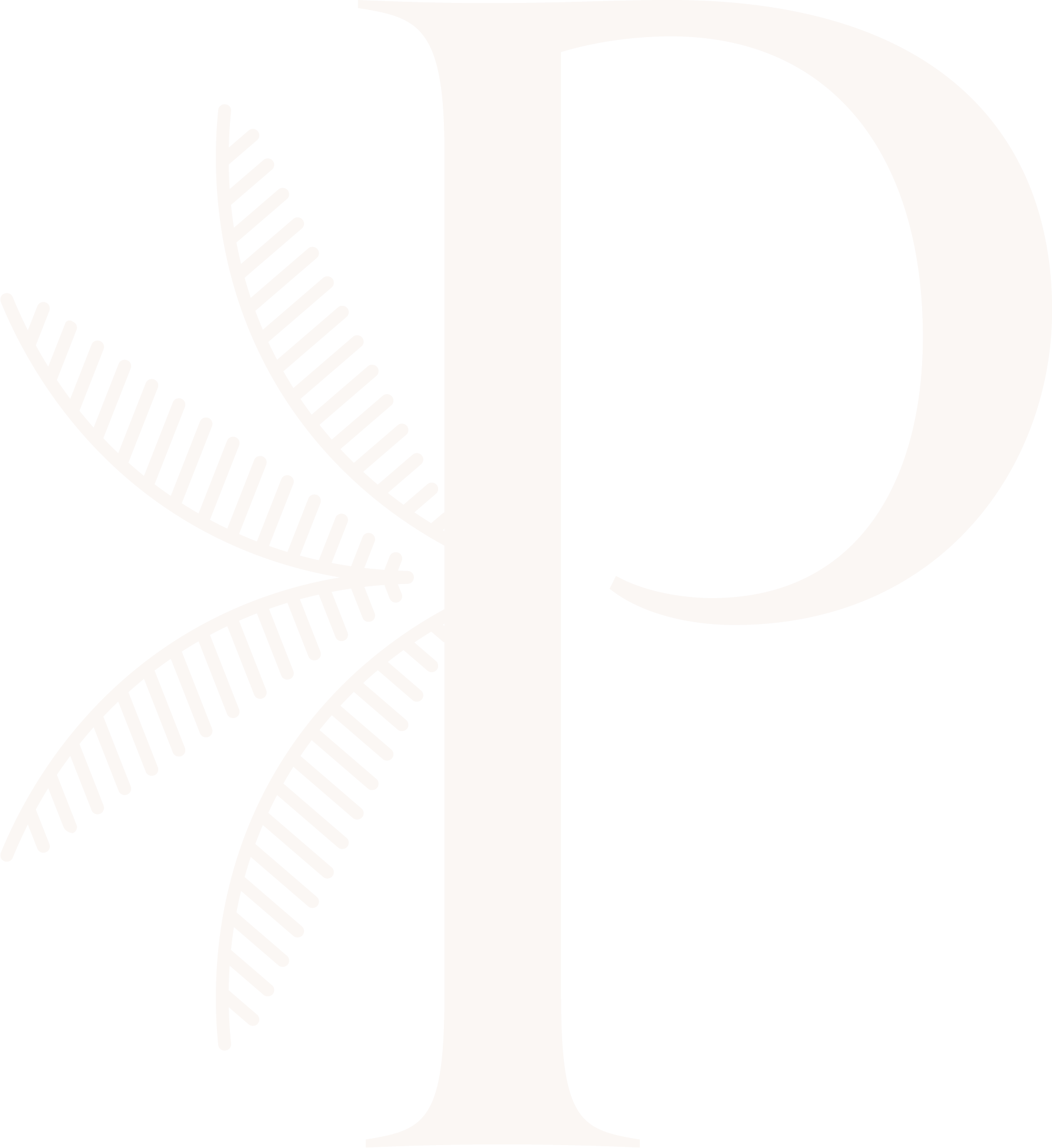 Palm Tree "P" Letter Logo