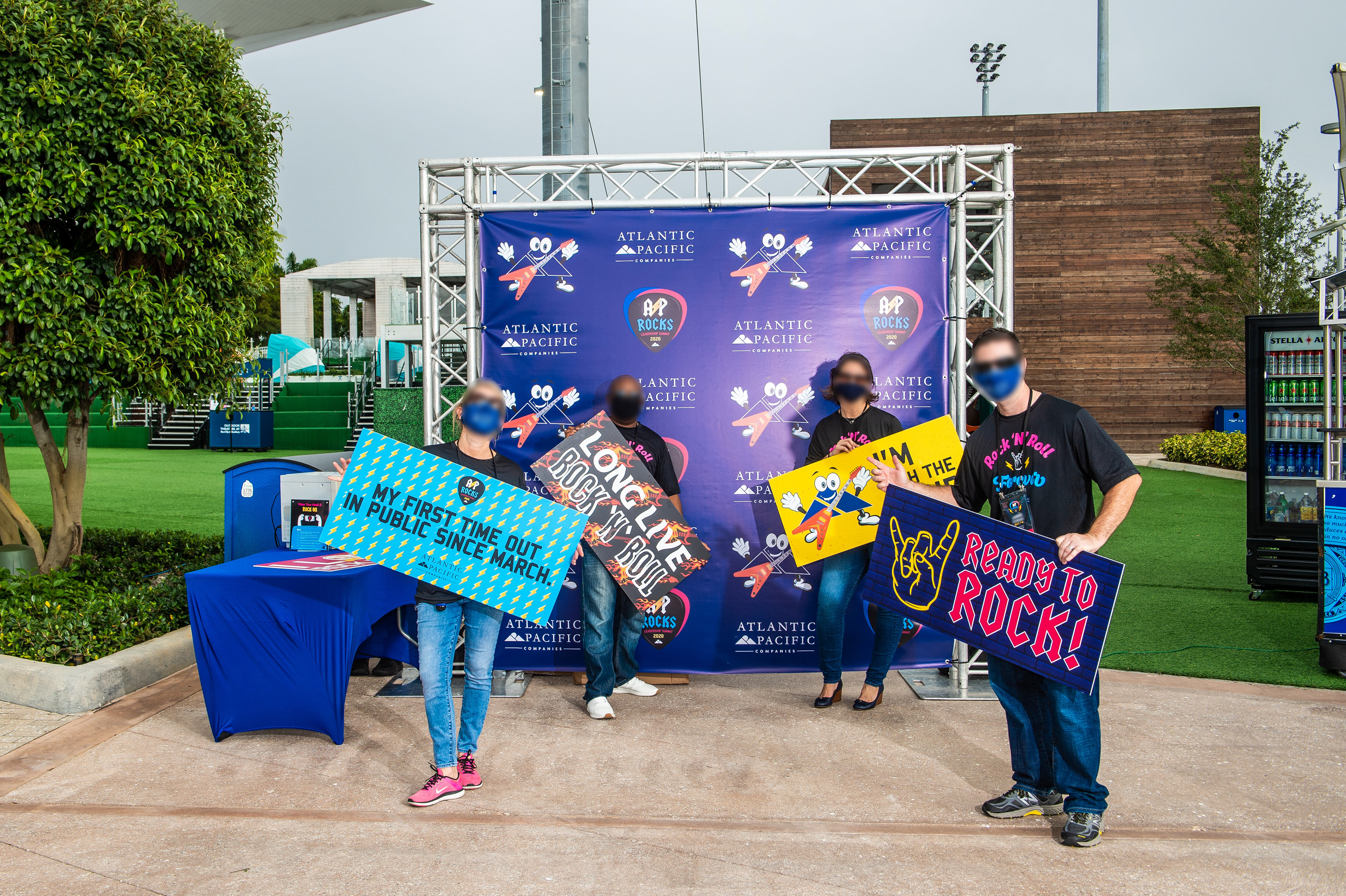 Step & Repeat Backdrop, Photo Op Signage, Lanyards, and Apparel Design (Credit: Victoria Genova Photography)