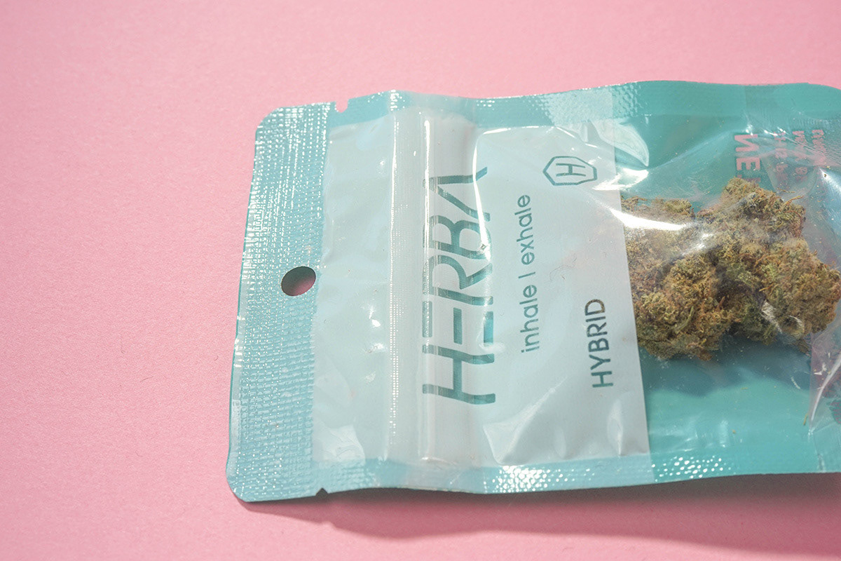 2-COLOR  PRINTED ZIPPER BAGS: CLIENT HERBA