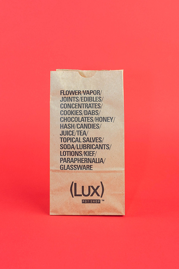 PRINTED PAPER BAG: CLIENT LUX POT SHOP