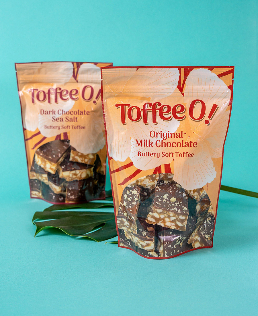 FULL-COLOR  PRINTED ZIPPER BAGS: CLIENT TOFFEE O