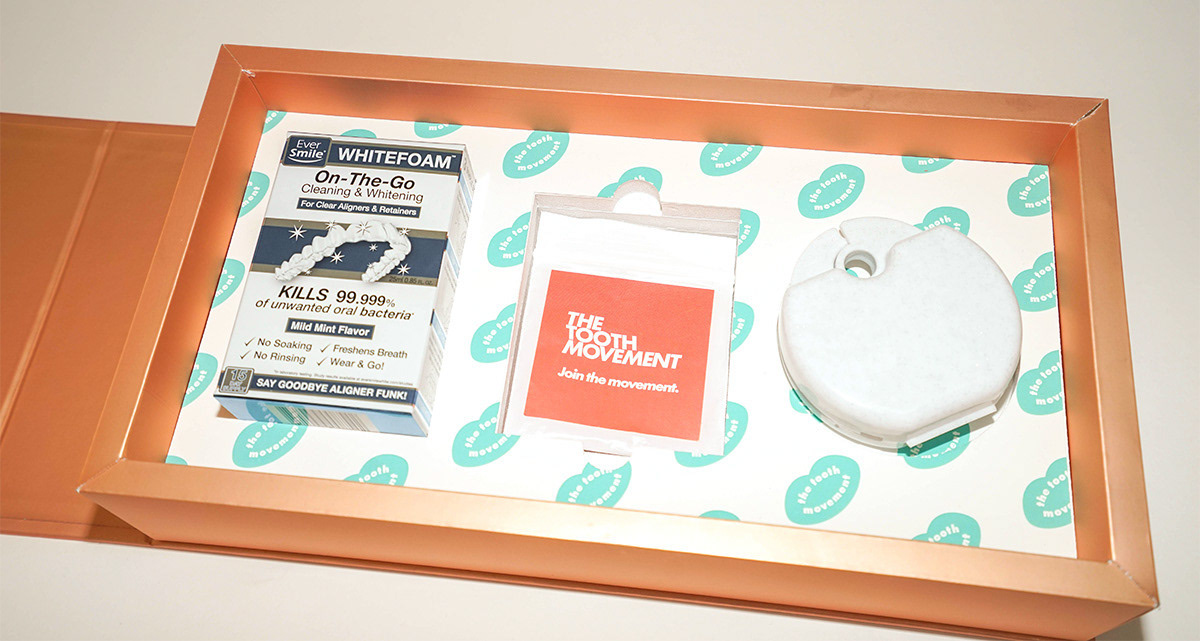 CUSTOM PRINTED BOX WITH CUSTOM CUT & PRINTED FOAM INSERT: CLIENT - THE TOOTH MOVEMENT