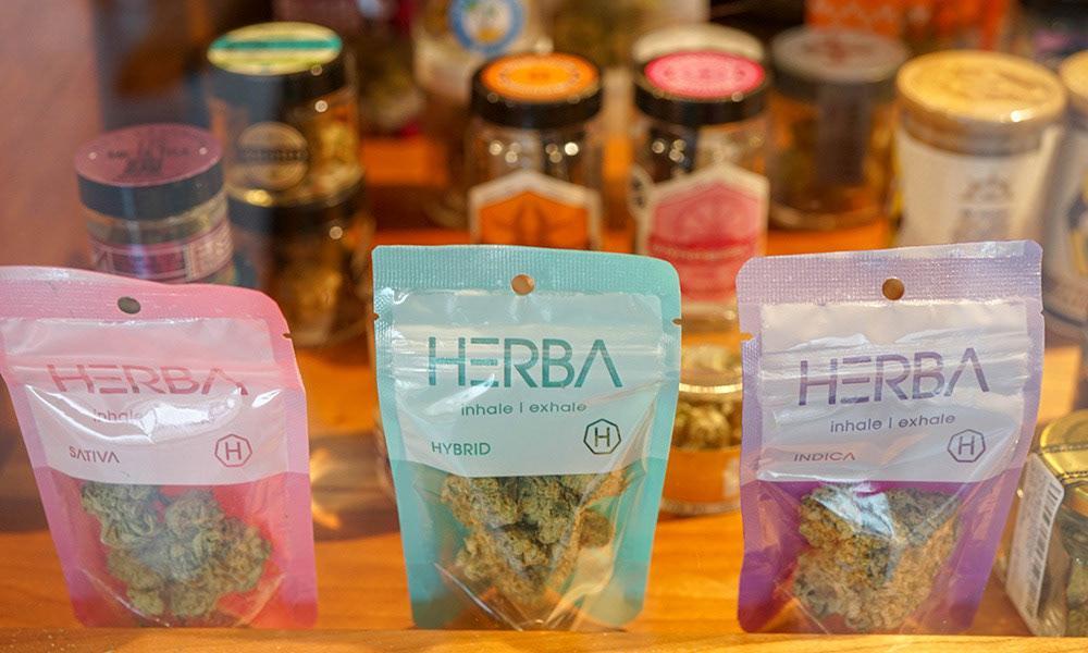 2-COLOR  PRINTED ZIPPER BAGS: CLIENT HERBA