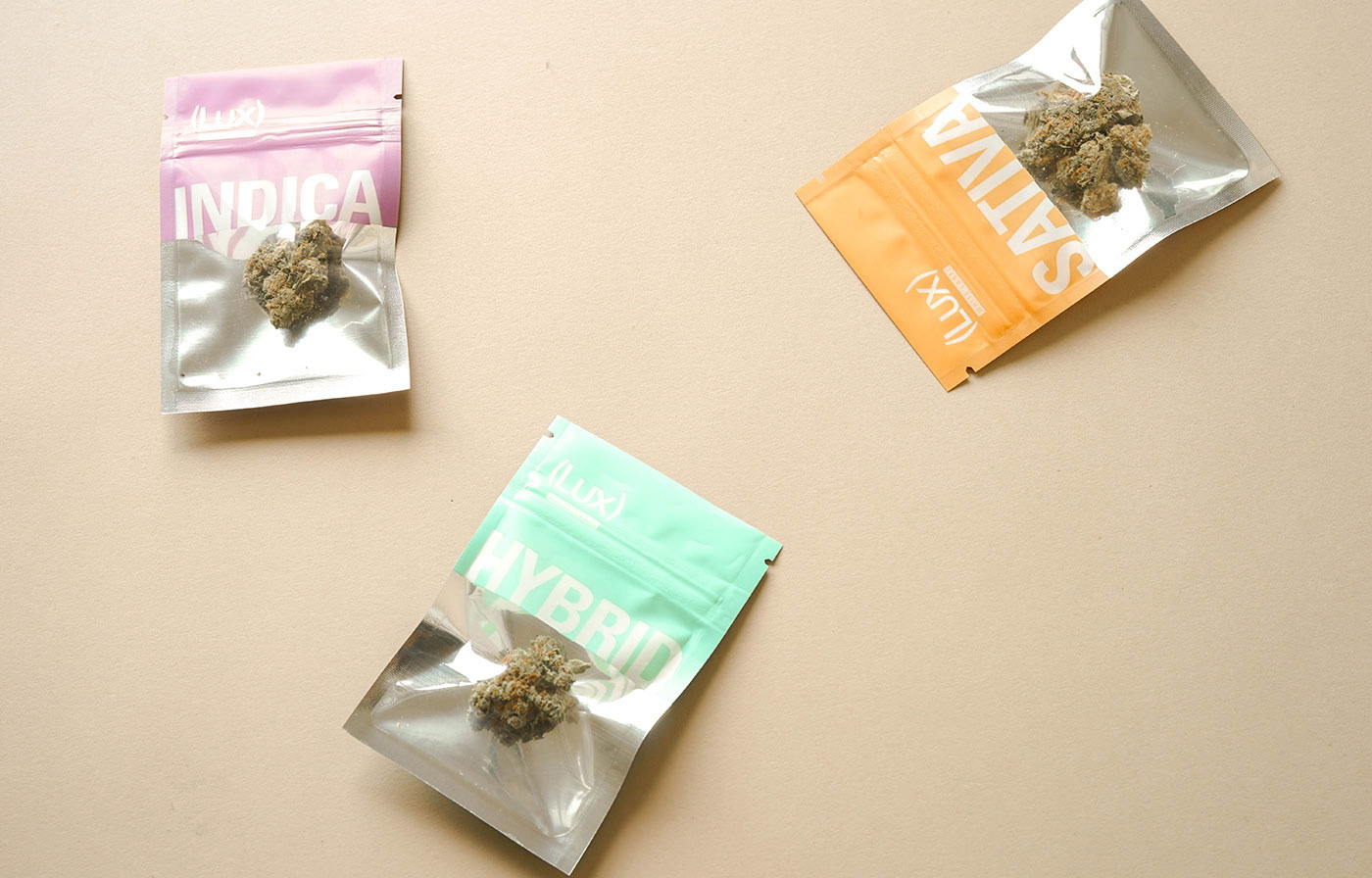 1-COLOR  PRINTED ZIPPER BAGS: CLIENT LUX POT SHOP