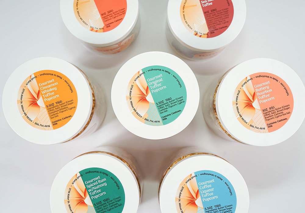 4-COLOR LABELS: CLIENT TOFFEE O