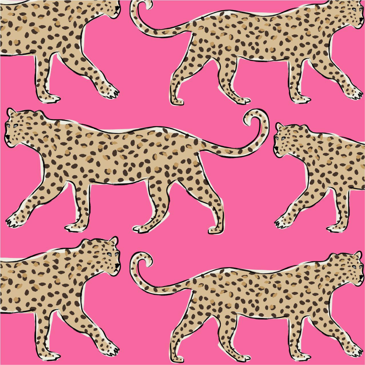 LEOPARDS HOT PINK