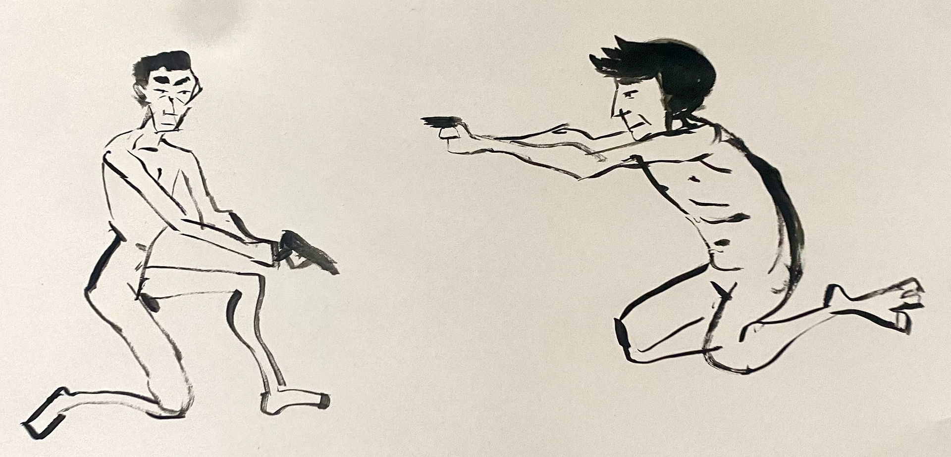 Life drawing with Ink: 20 seconds each