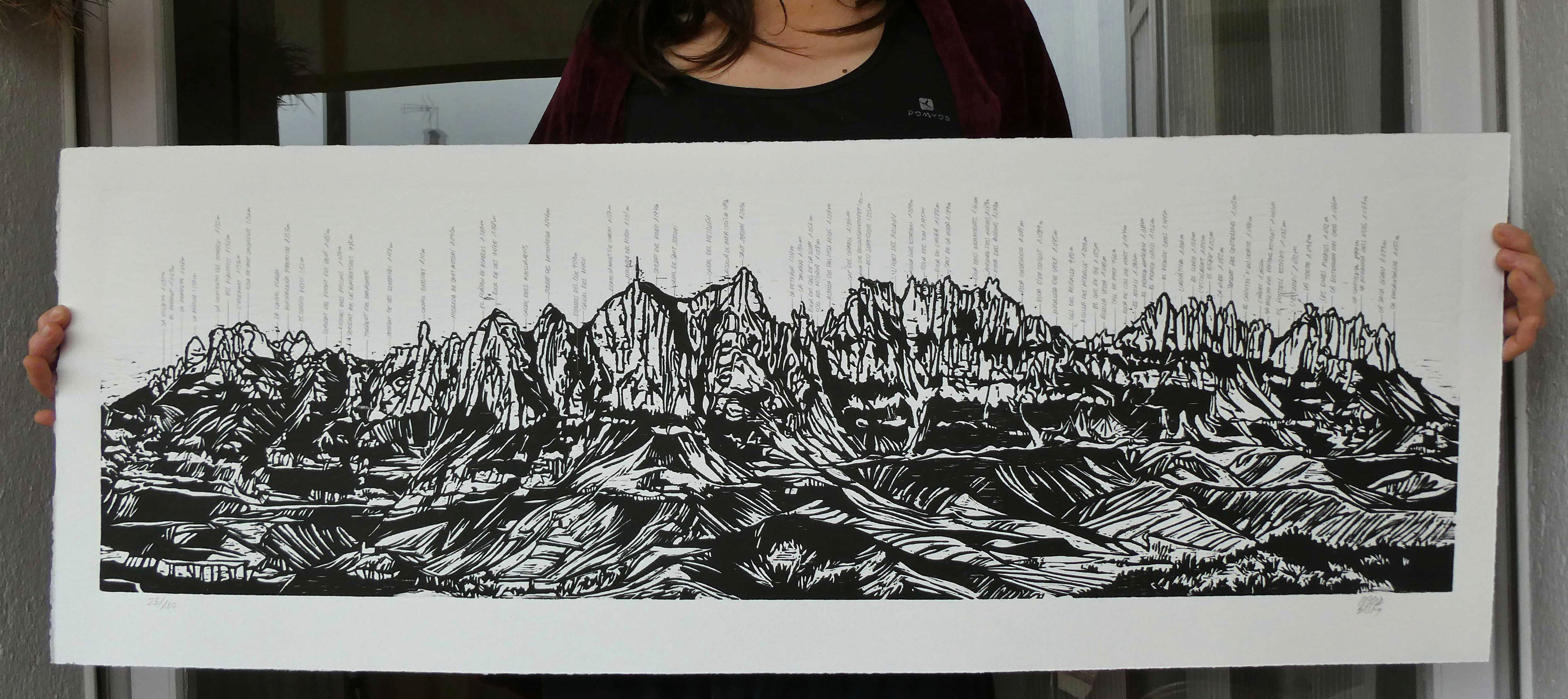 Panoràmica Montserrat 105x38cm - Preu: 200€