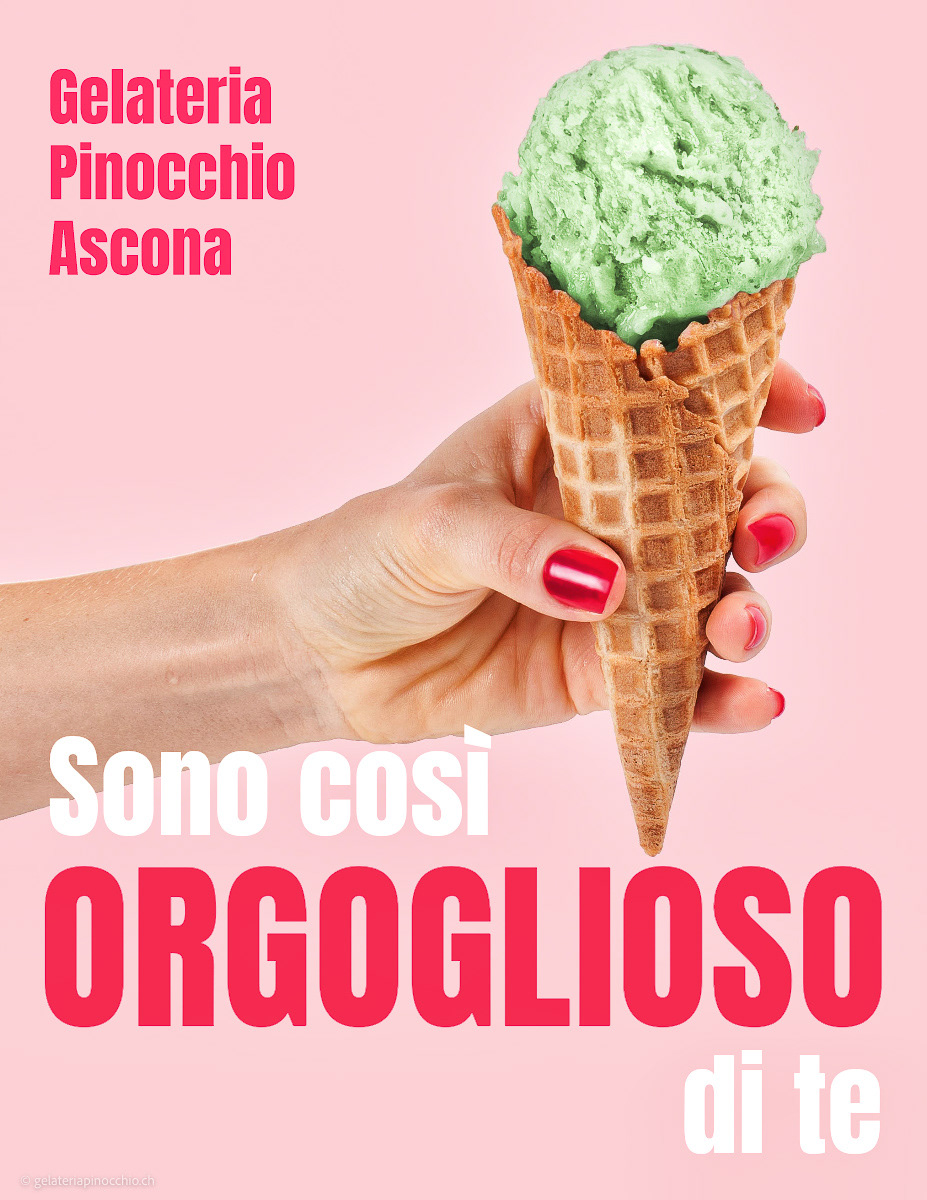 Gelato Cono Orgoglioso Pistazie (e tanti altri gusti),