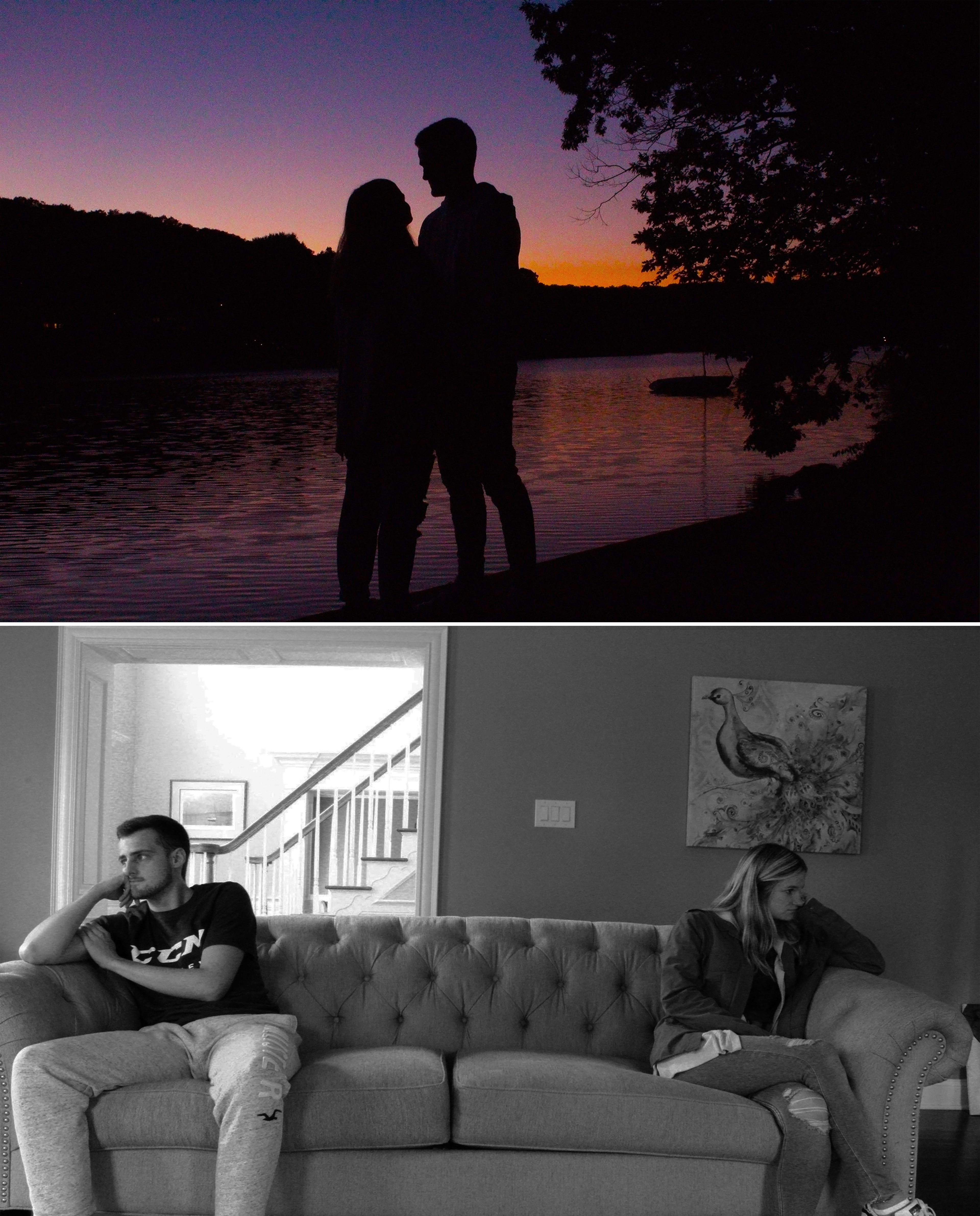 Diptych- Healthy and Unhealthy Relationship