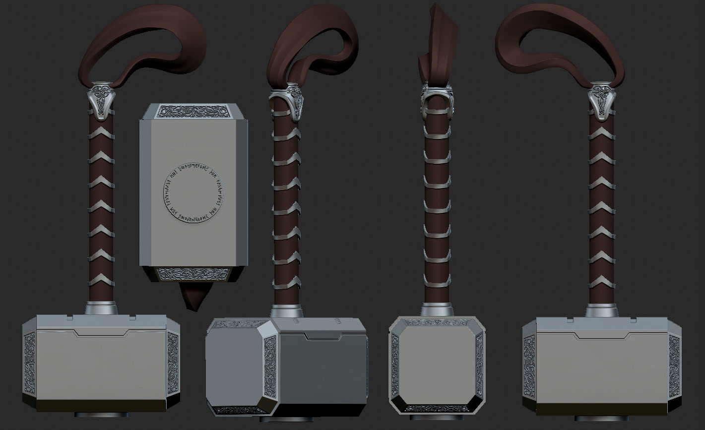 Mjolnir - Thor's Hammer - for 3D print