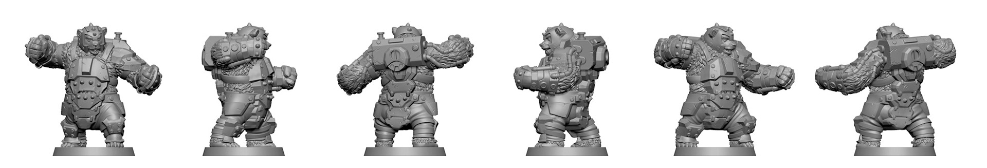 Clockwork Combine - Bear Fighter turns - HeroScape