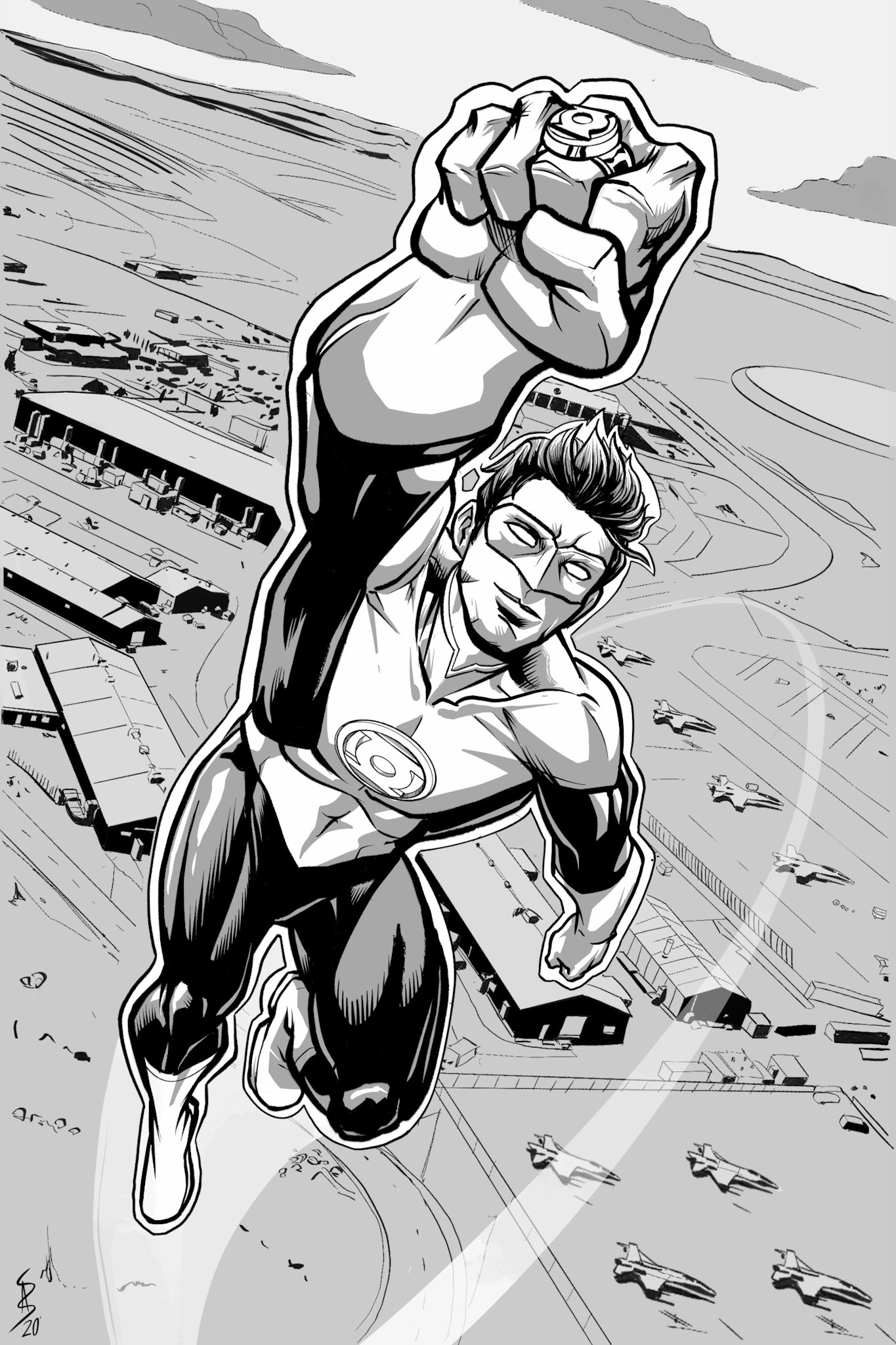 Green Lantern Splash Page