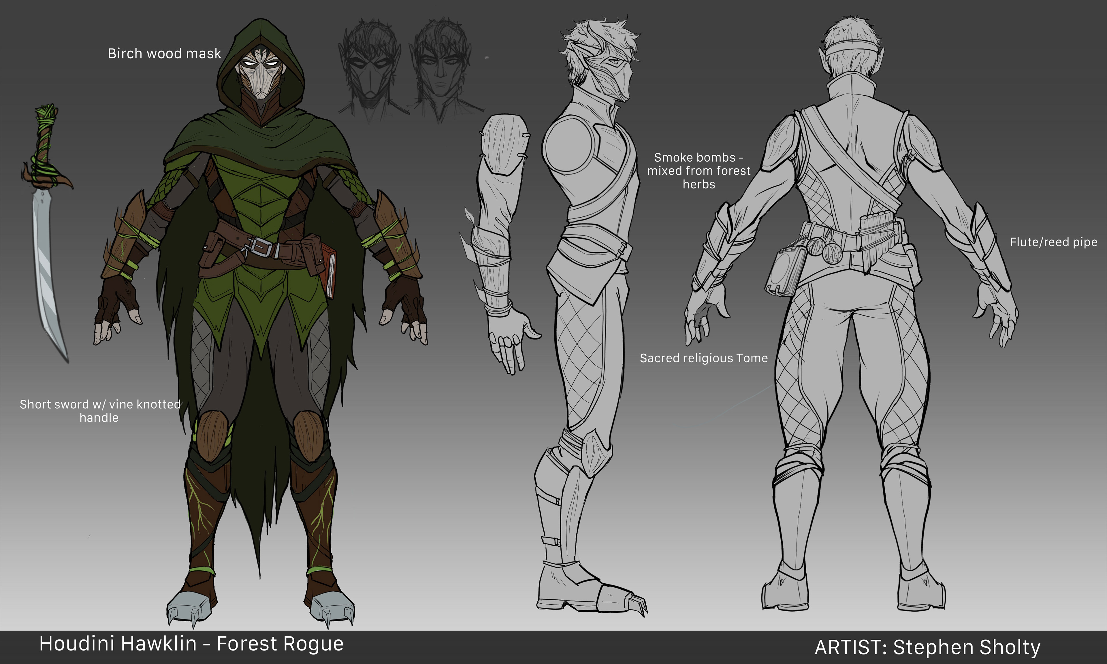 Houdini Hawklin - 2D Concept