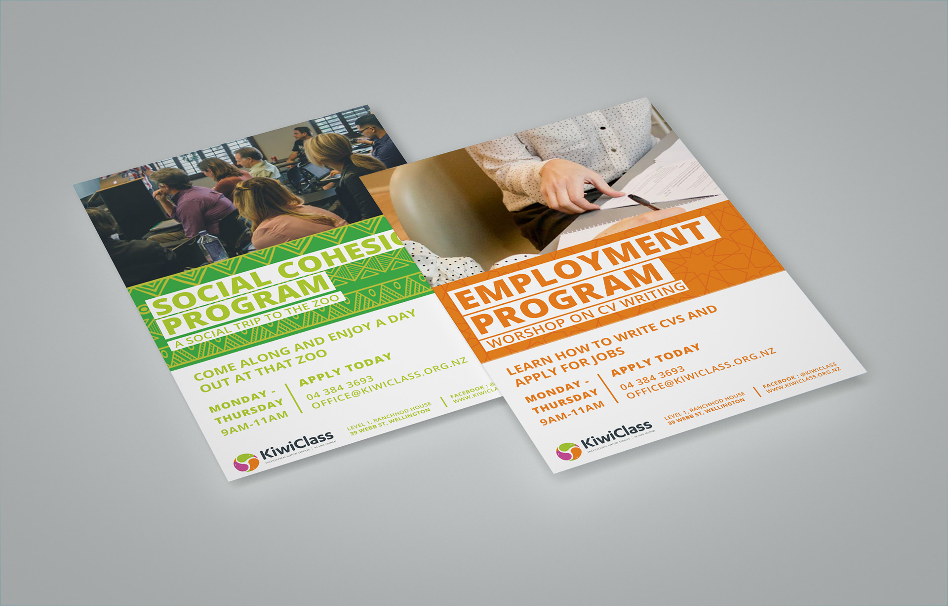 Poster design regarding Kiwi Class new programs
