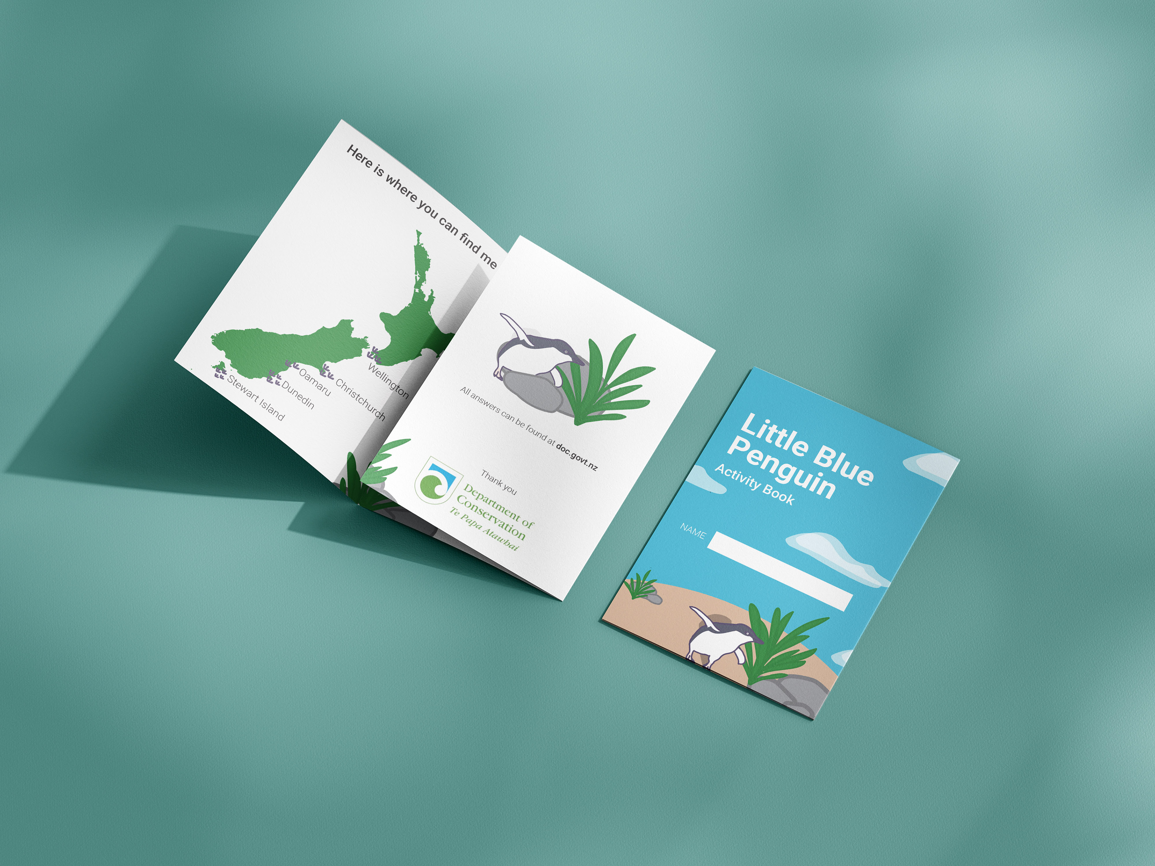 Kids interactive booklet to inform them about Korora
