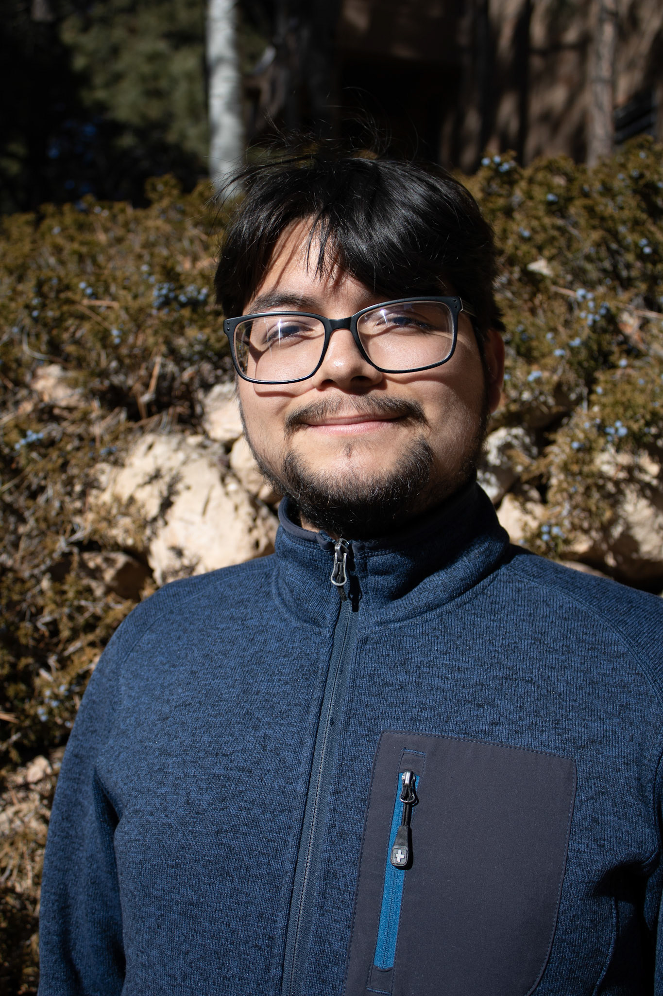 Man standing outside. 