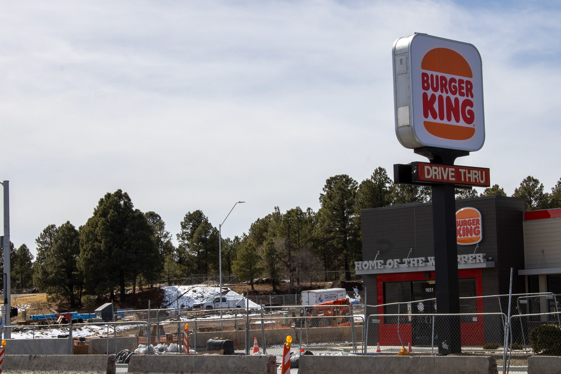 Burger King under construction. 