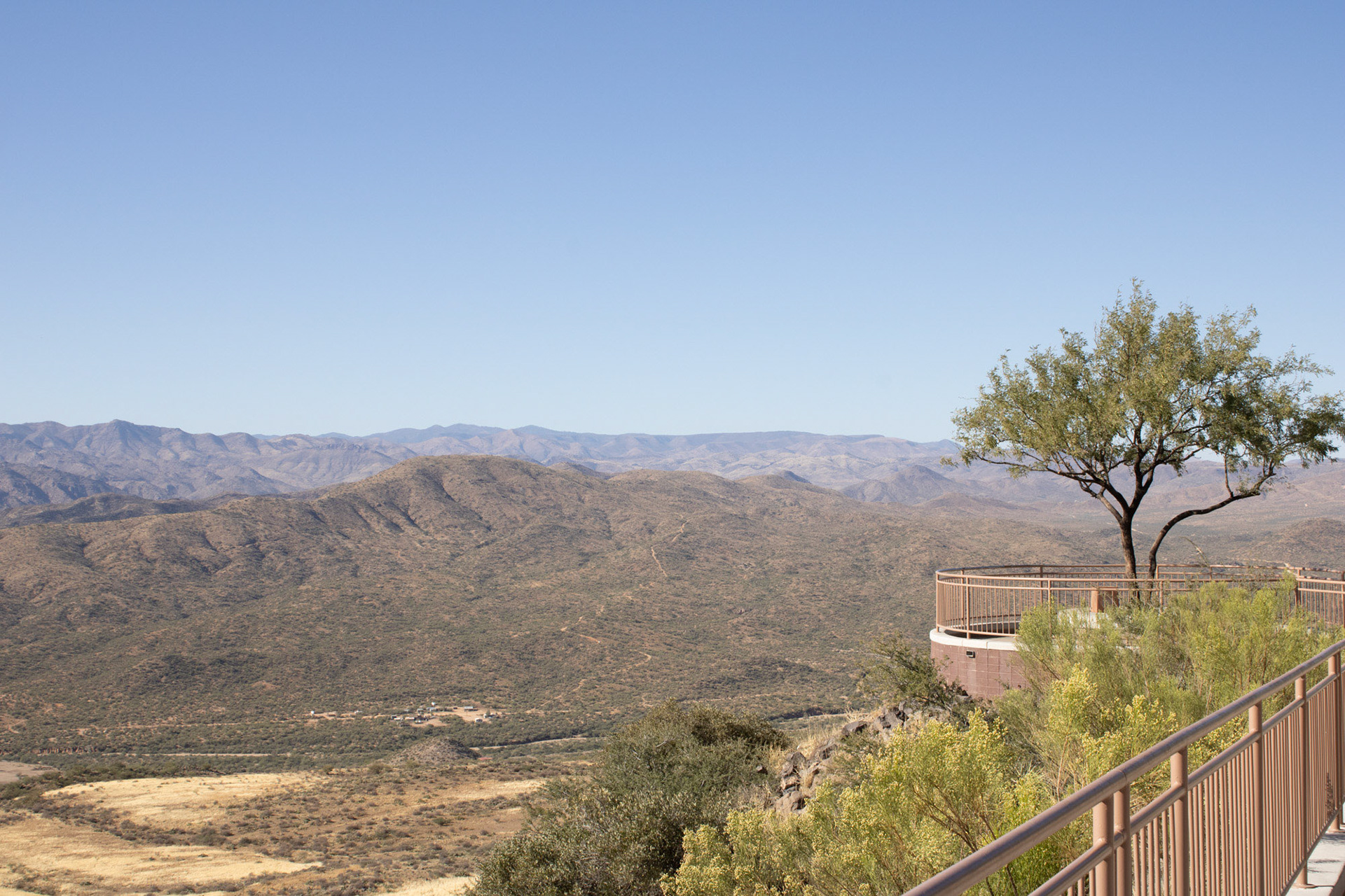 View of the desert from Sunset Point. 