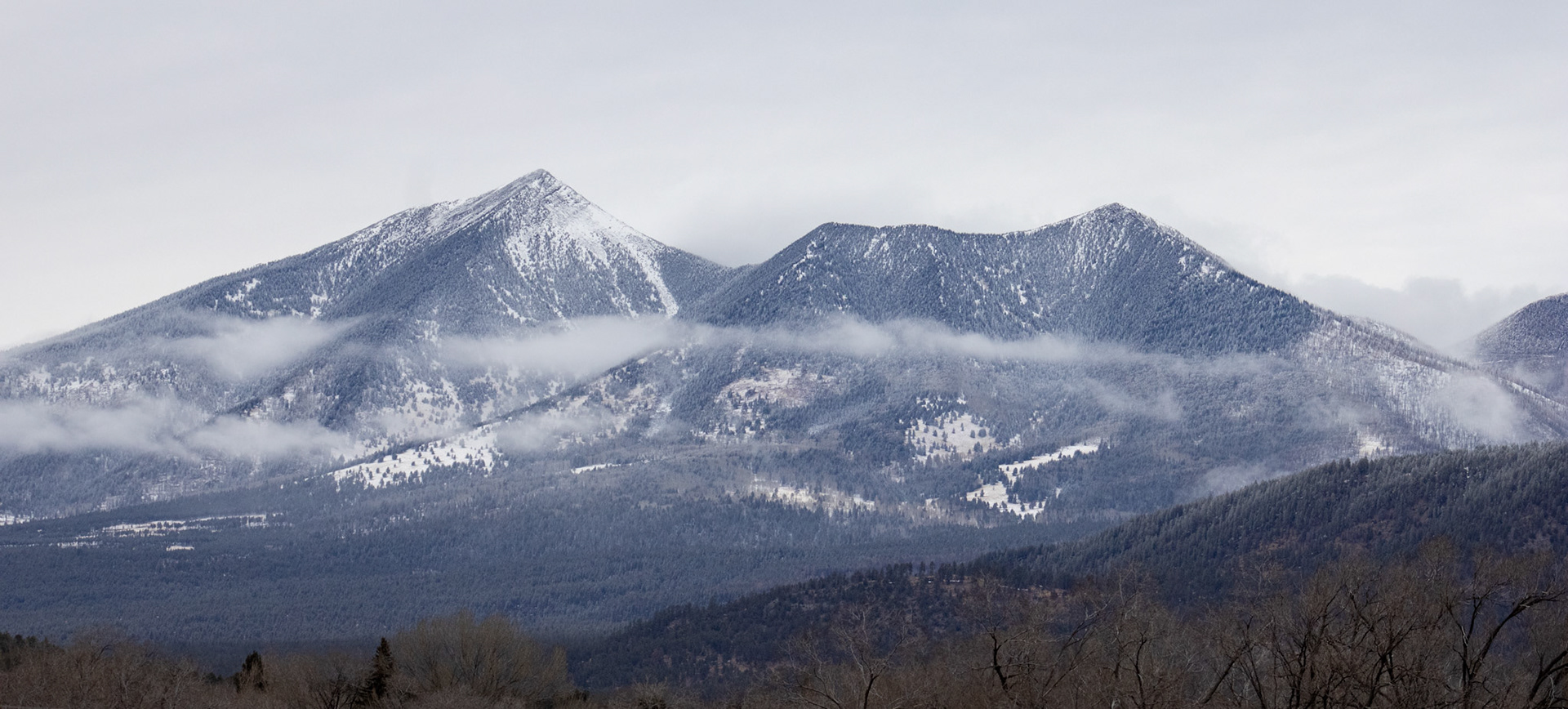 Flagstaff mountains in the distance. 