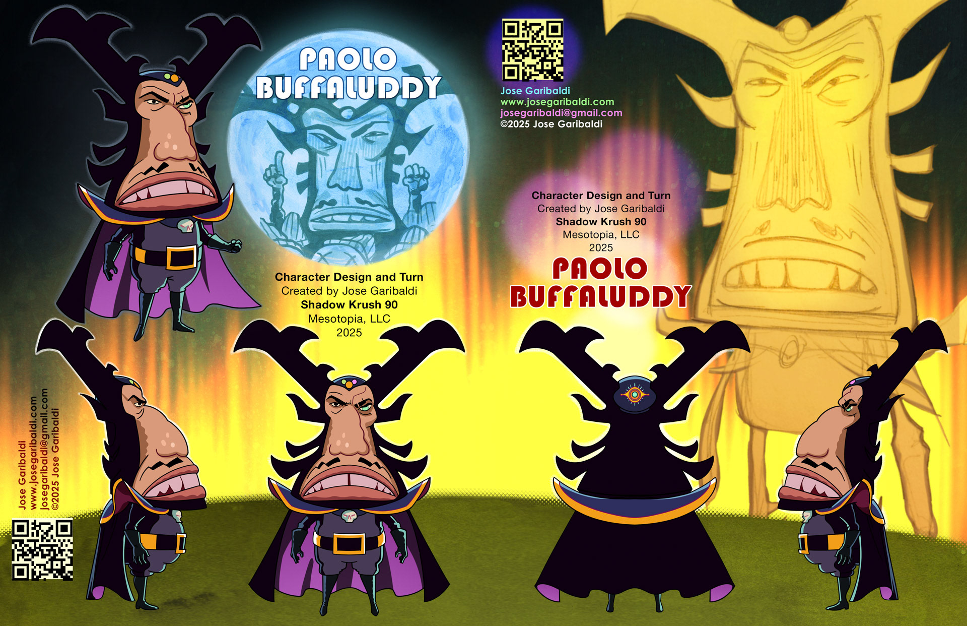 The Assignment #1.3 Paolo Buffuluddy design & turn in full color. ©2025 Jose Garibaldi josegaribaldi.com