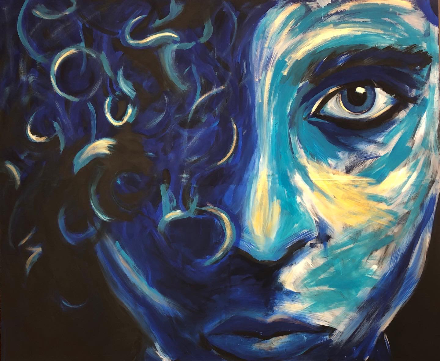 BLU - Acryl on cavas, 180 x 160 cm