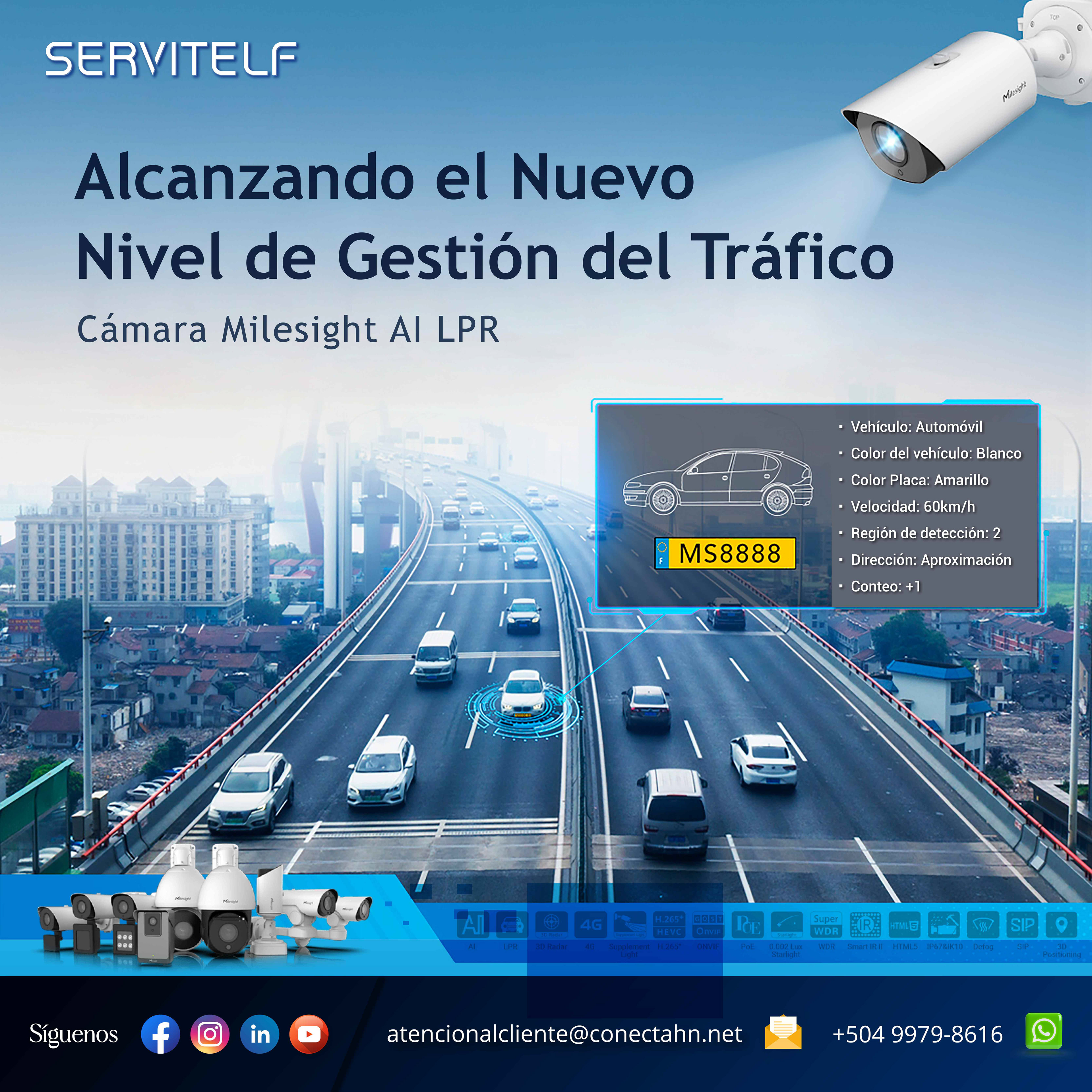 Campaña de Marketing Digital para Servitelf: mostrando soluciones de seguridad inteligente en accion.